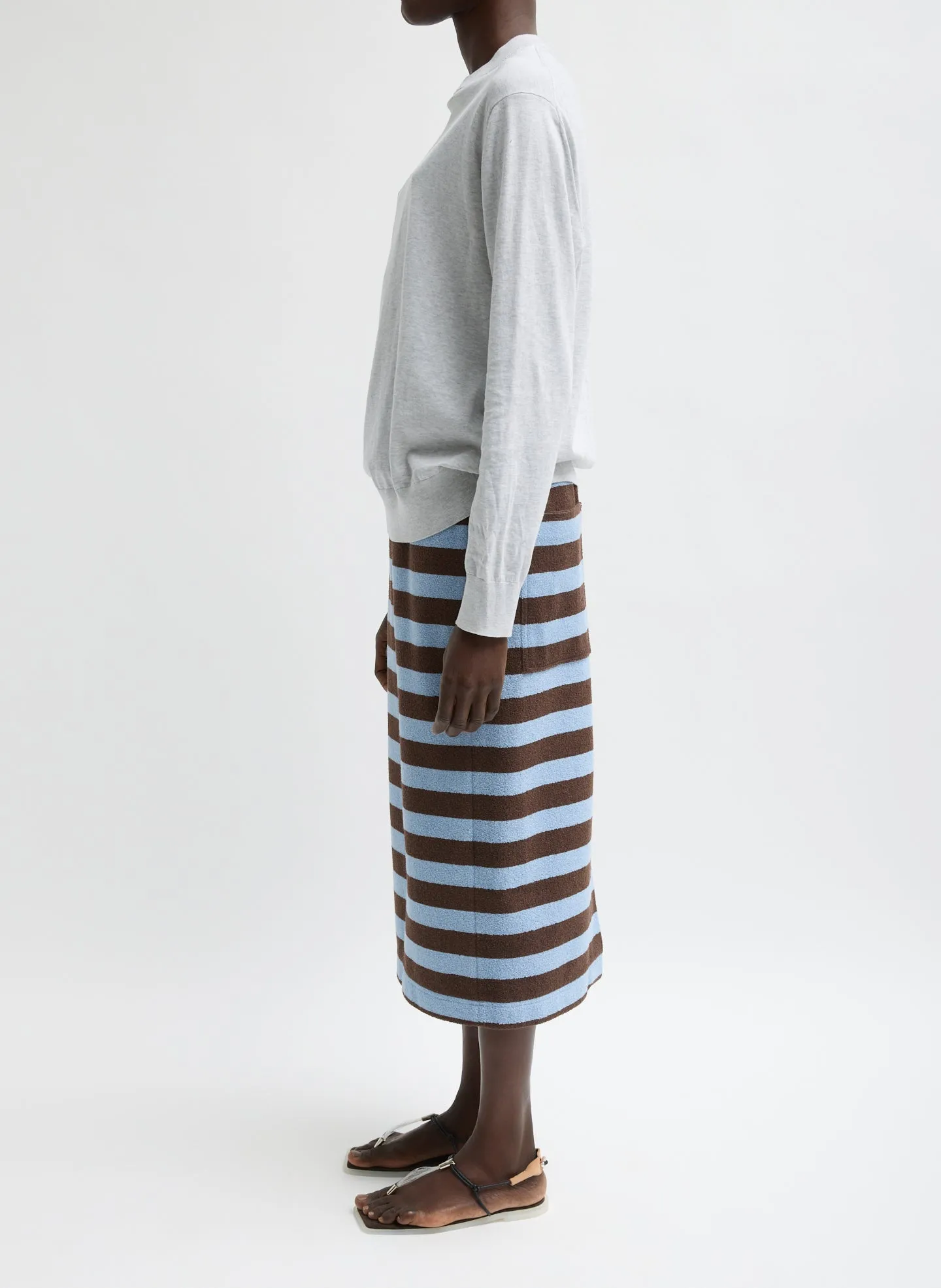 Bonded Dry Loop Terry Skirt sold by Tibi product image thumbnail 4
