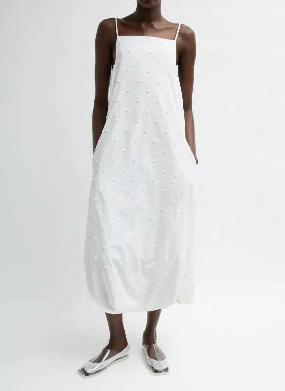 Tech Swiss Dot Square Neck Cami Dress made by Tibi