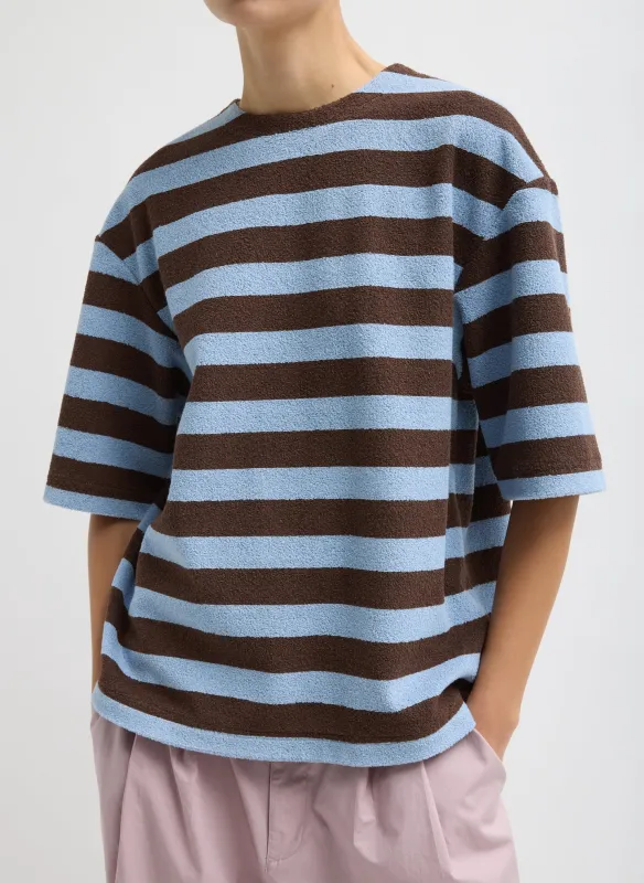 Bonded Dry Loop Terry Easy T-Shirt made by Tibi