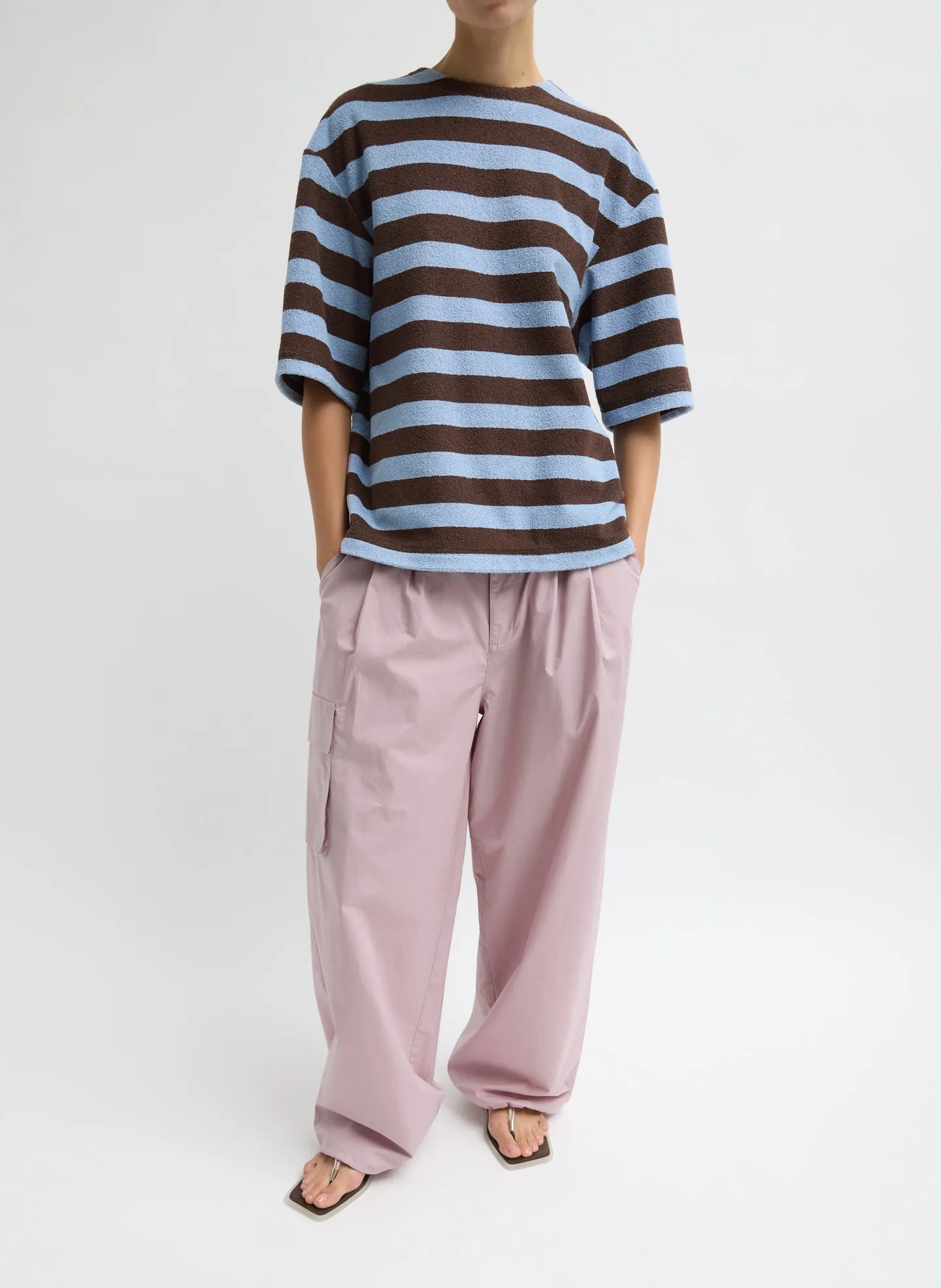 Bonded Dry Loop Terry Easy T-Shirt sold by Tibi product image thumbnail 3