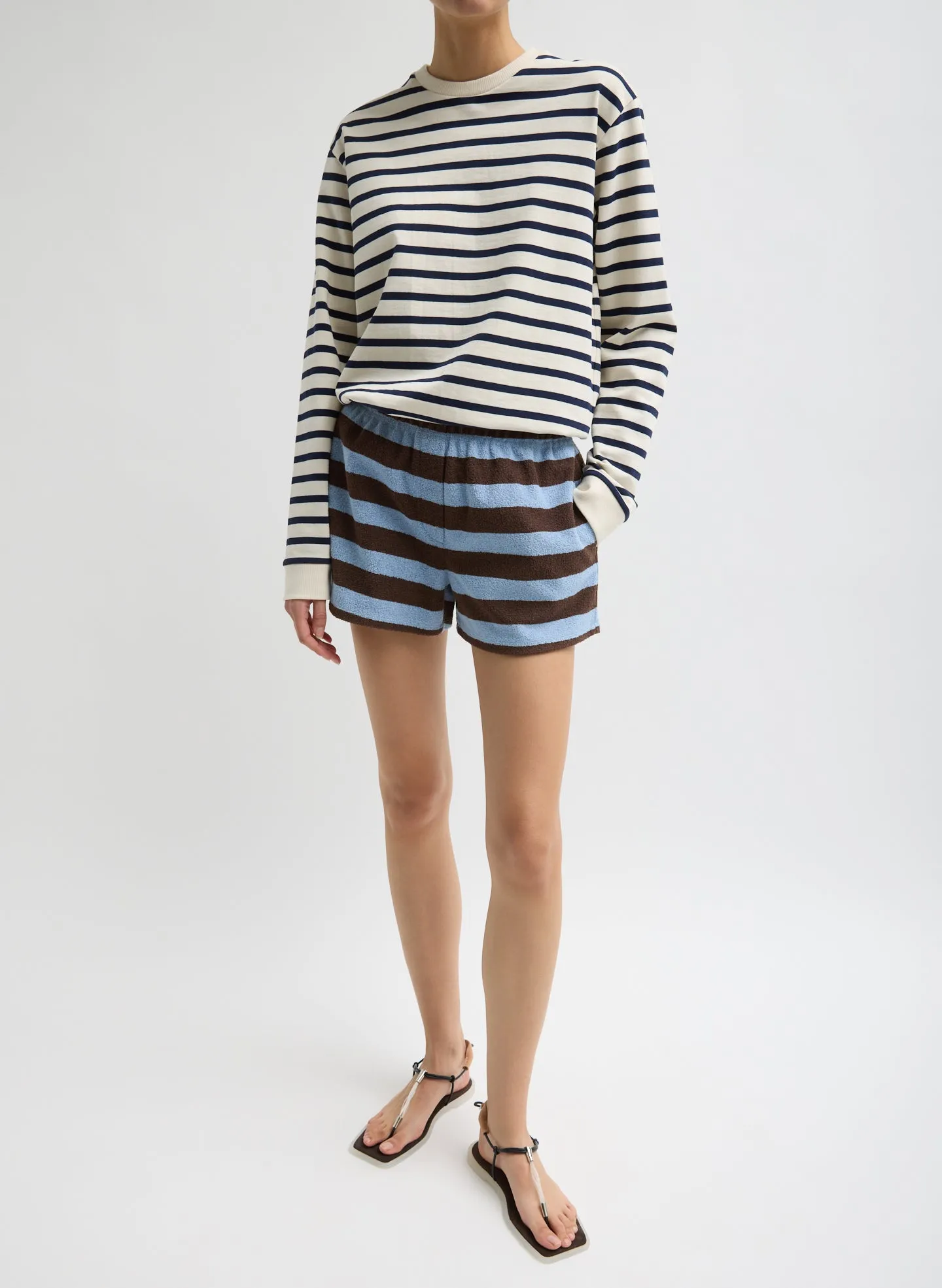 Bonded Dry Loop Terry Shorts sold by Tibi