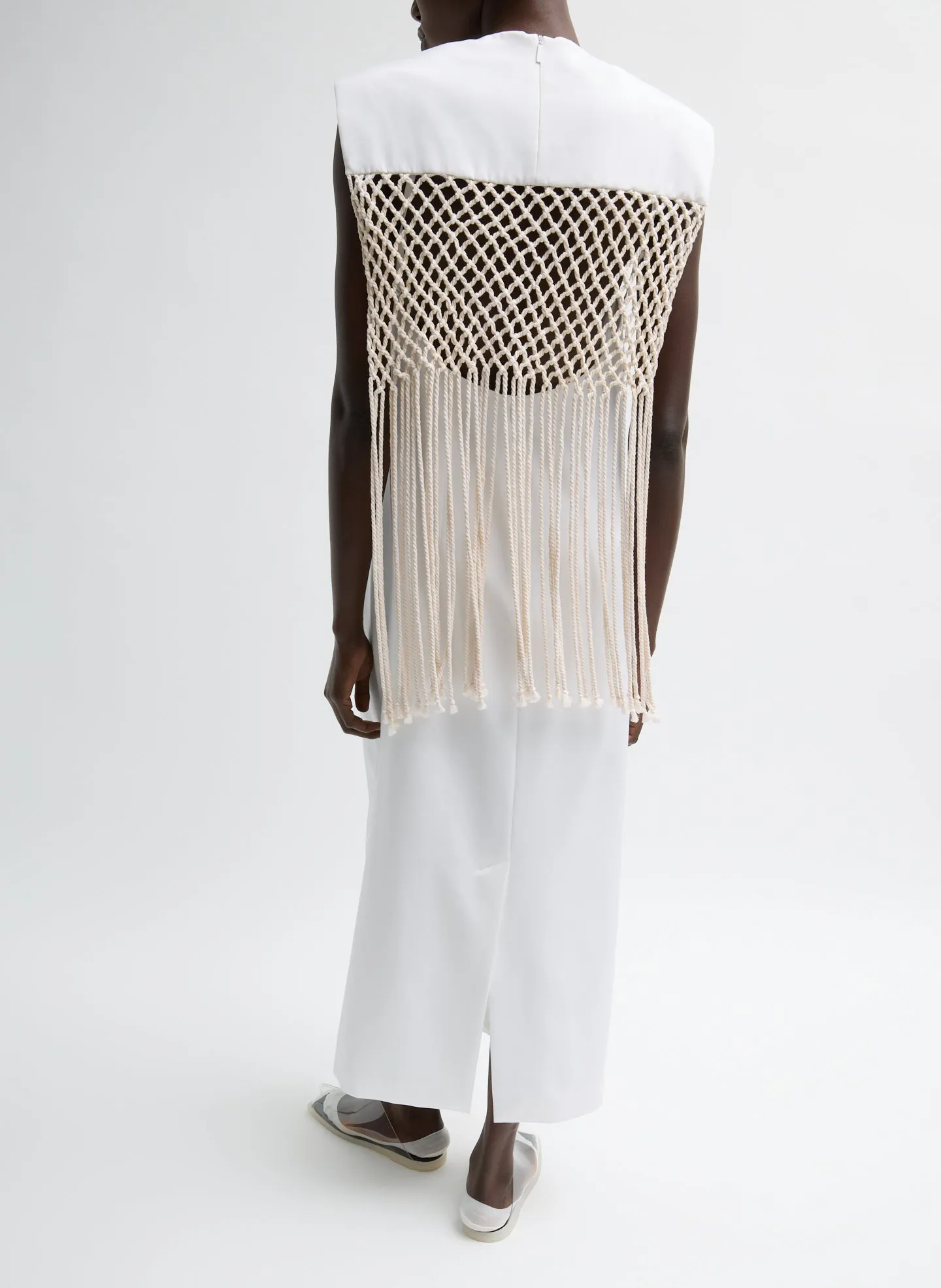 Stretch Silk Nylon Macrame Dress sold by Tibi product image thumbnail 3