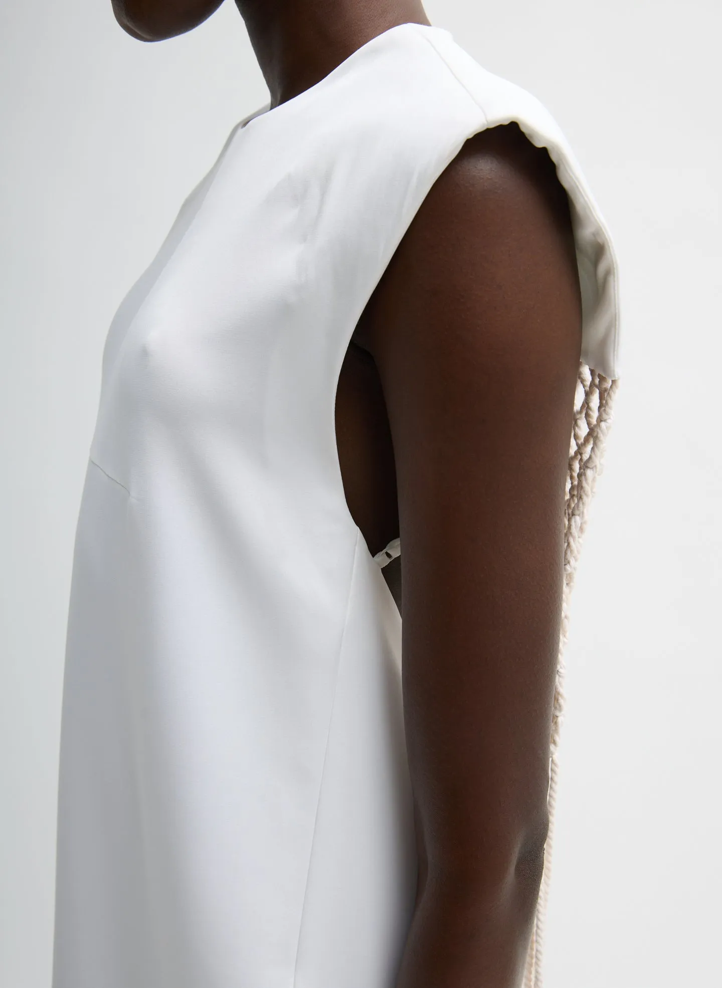 Stretch Silk Nylon Macrame Dress sold by Tibi product image thumbnail 4