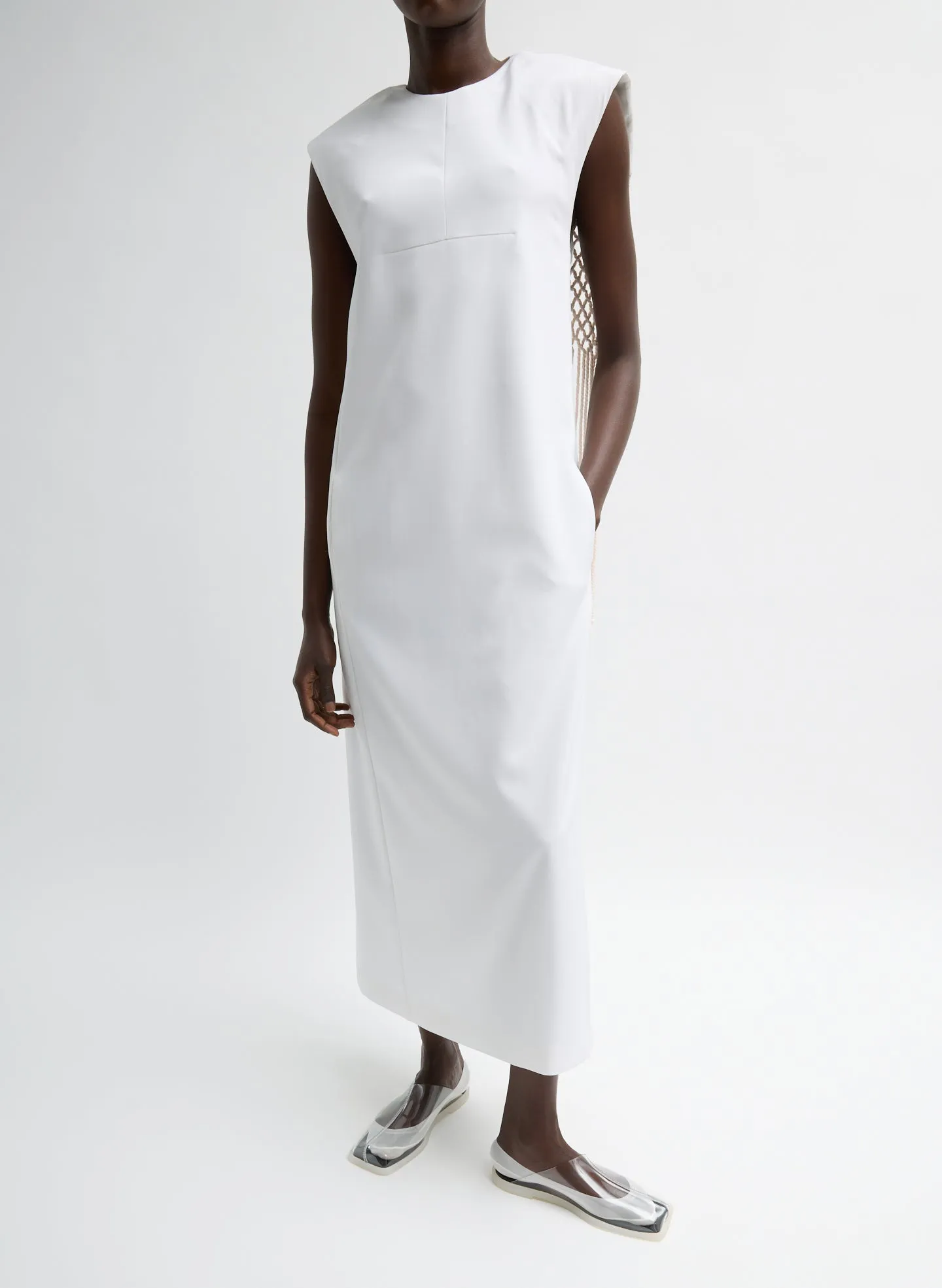 Stretch Silk Nylon Macrame Dress sold by Tibi