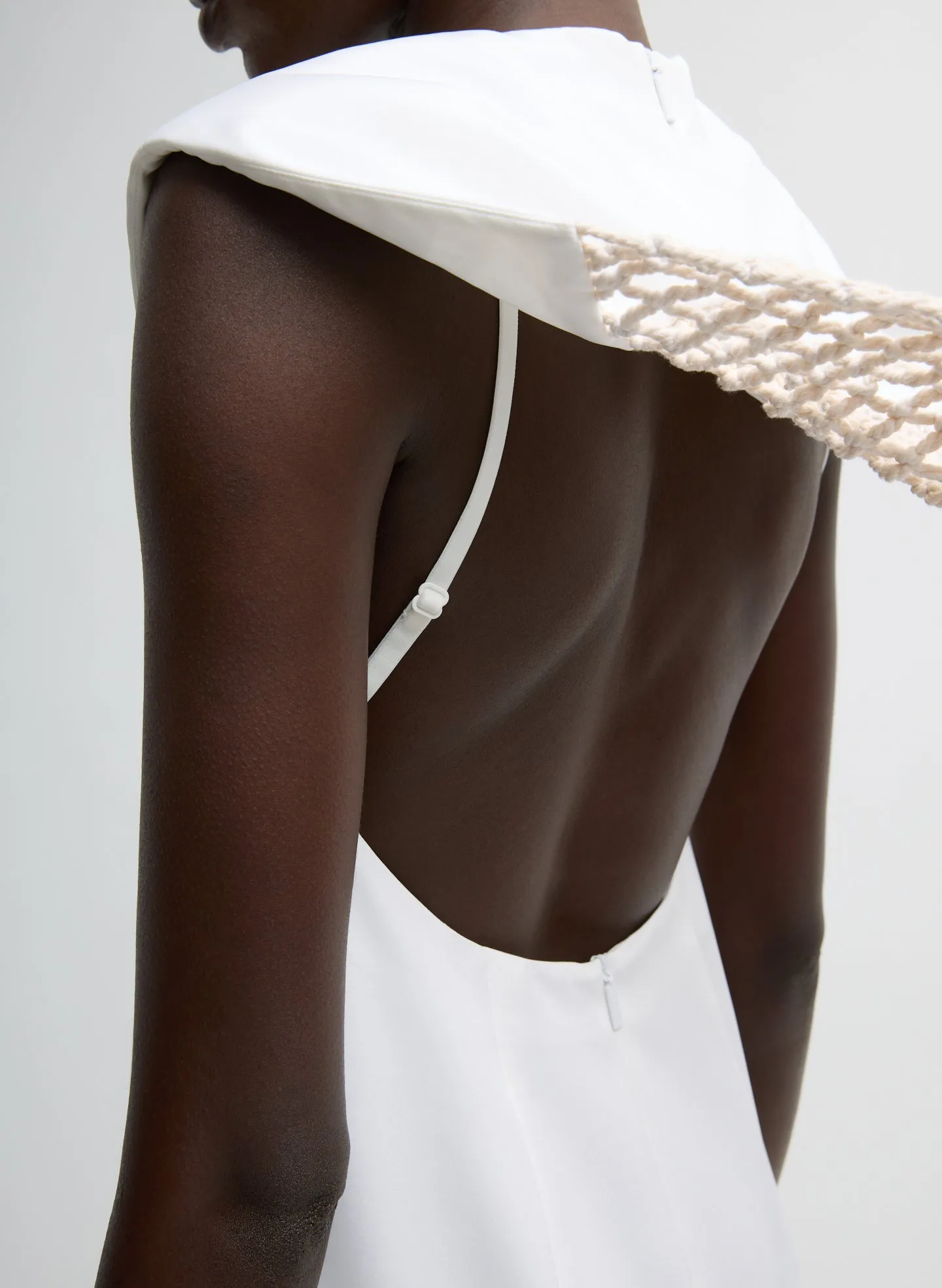 Stretch Silk Nylon Macrame Dress sold by Tibi product image thumbnail 5
