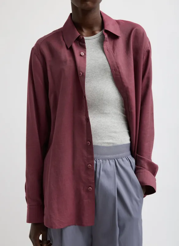 Silk Voile Charlie Men's Slim Shirt sold by Tibi