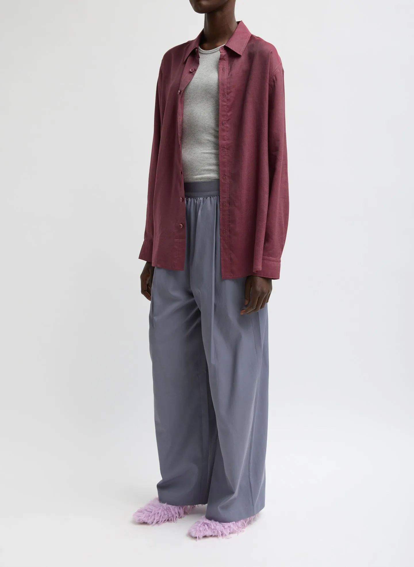 Silk Voile Charlie Men's Slim Shirt sold by Tibi product image thumbnail 3