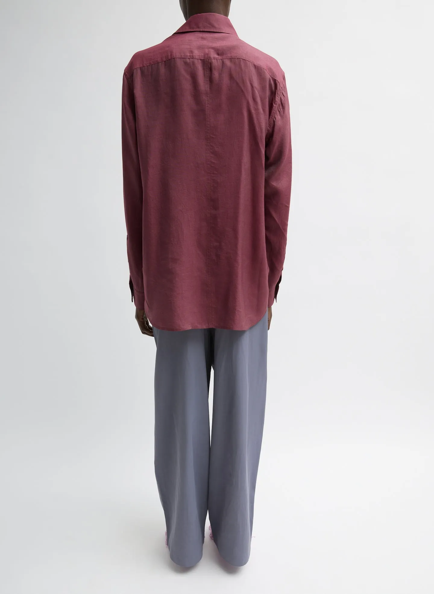 Silk Voile Charlie Men's Slim Shirt sold by Tibi product image thumbnail 5