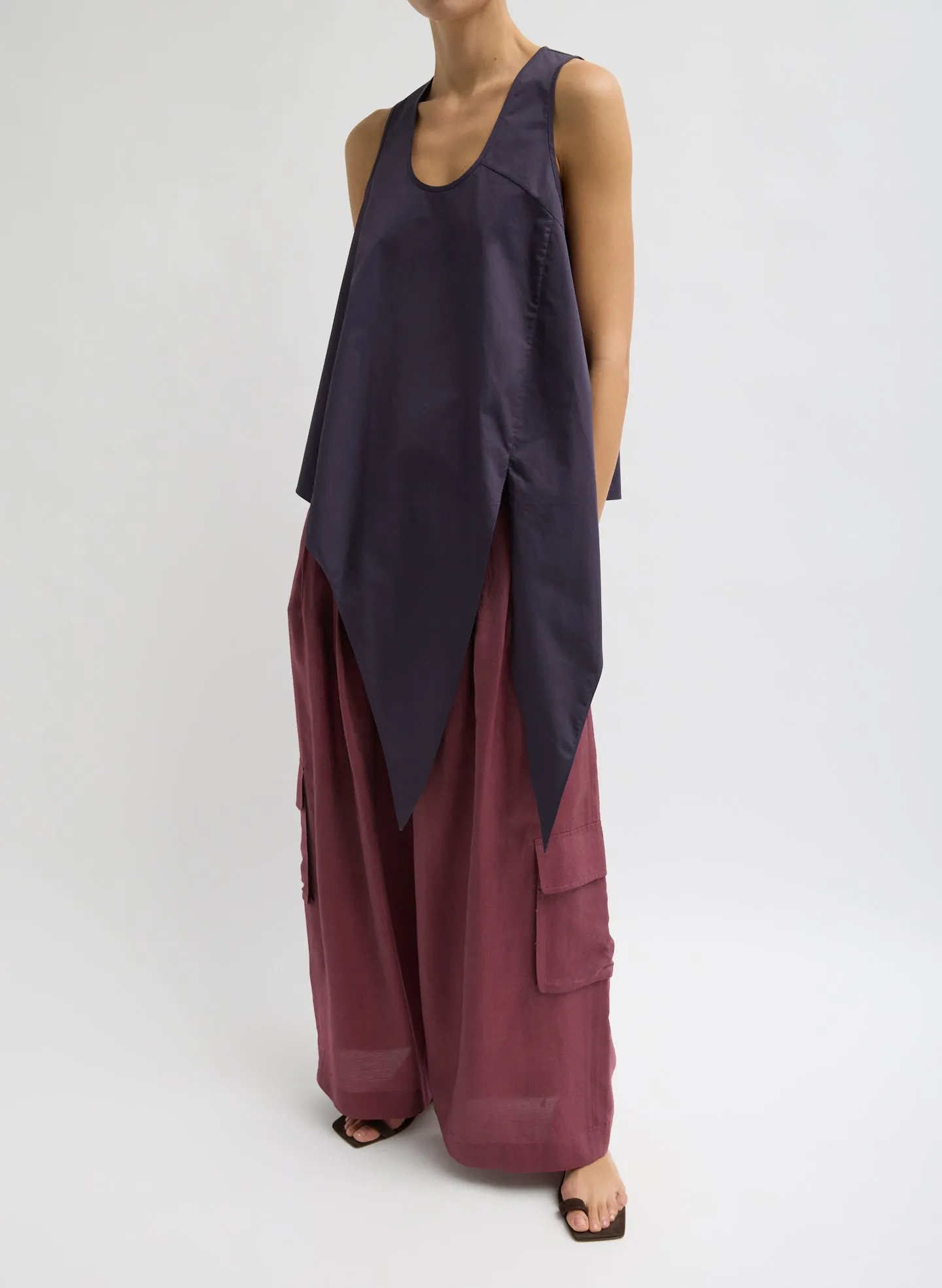 Eco Poplin Tie Front Top sold by Tibi product image thumbnail 3