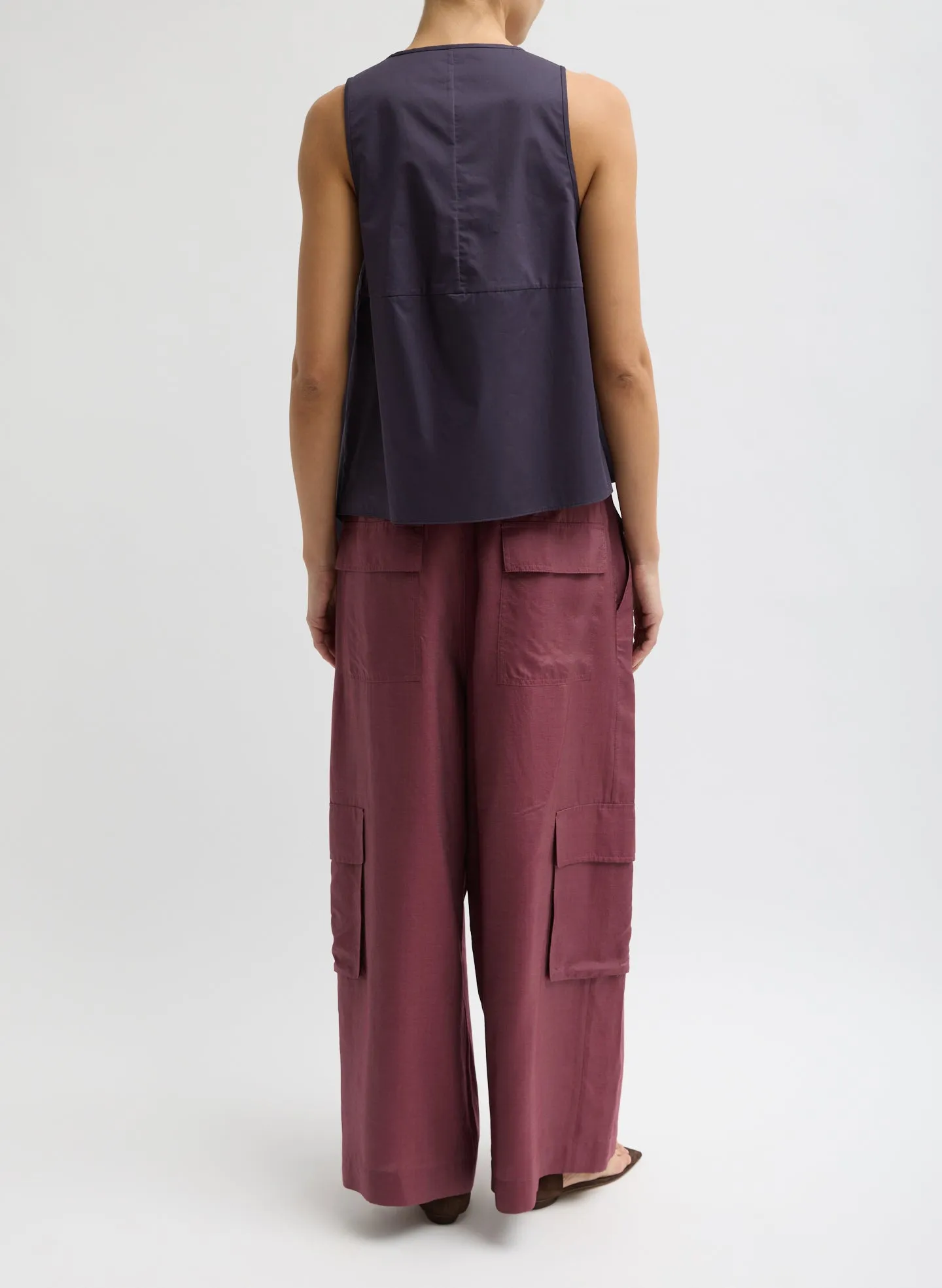 Eco Poplin Tie Front Top sold by Tibi product image thumbnail 5