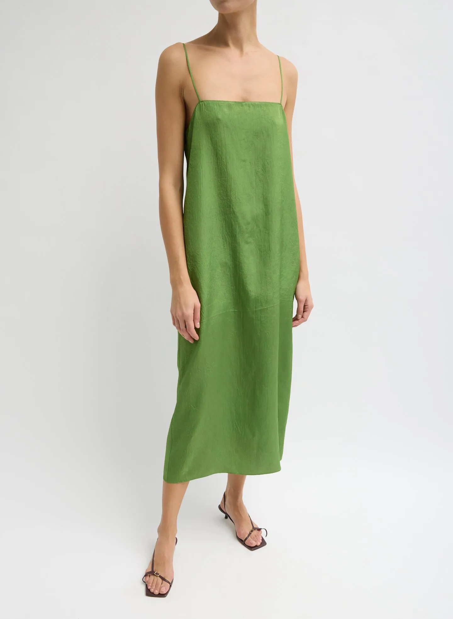 Summer Acetate Crinkle Slip Dress sold by Tibi