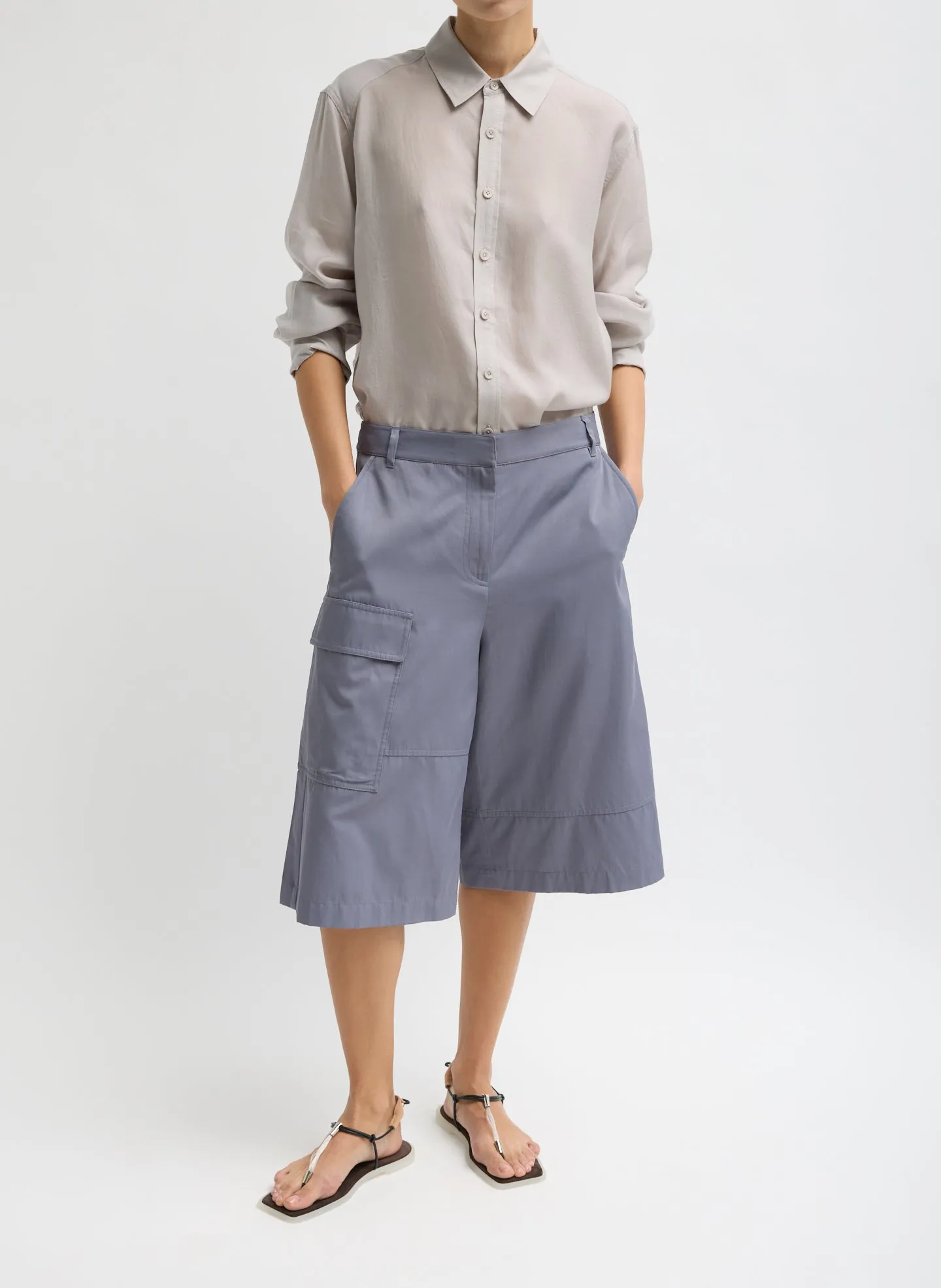 Silk Voile Charlie Men's Slim Shirt sold by Tibi product image thumbnail 4