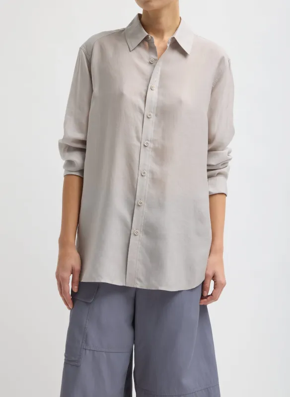 Silk Voile Charlie Men's Slim Shirt sold by Tibi