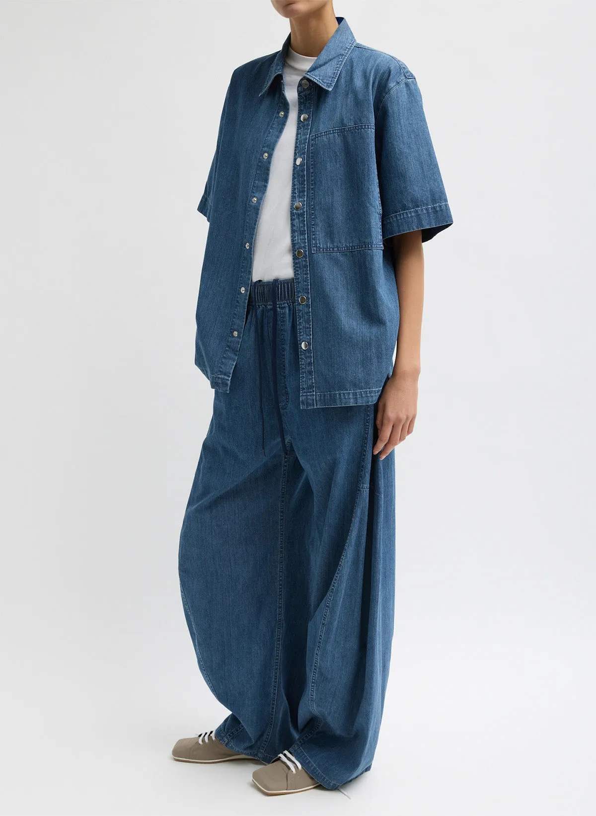 Summer Denim Classic Wash Winslow Pant sold by Tibi product image thumbnail 5