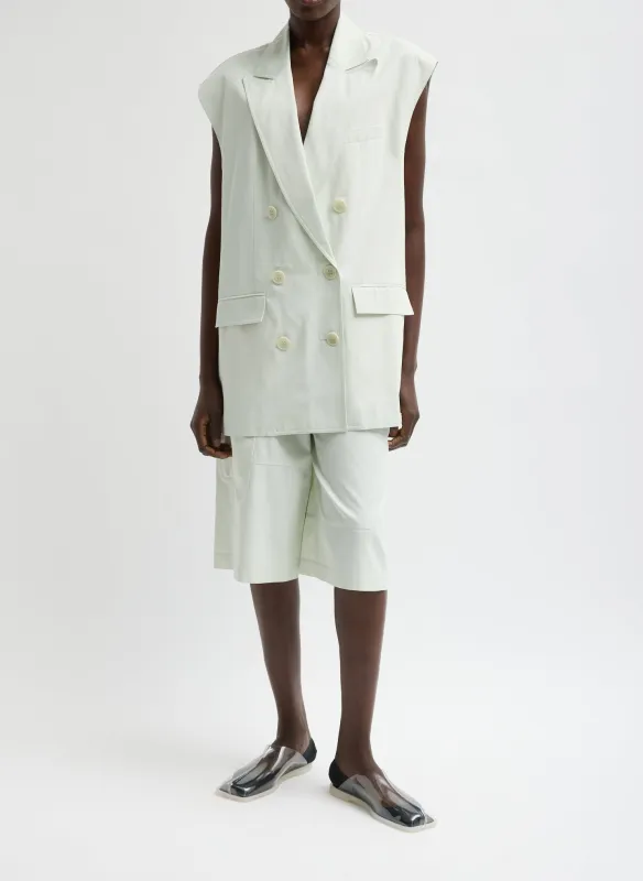 Drapey Suiting Oversized Double Breasted Vest sold by Tibi