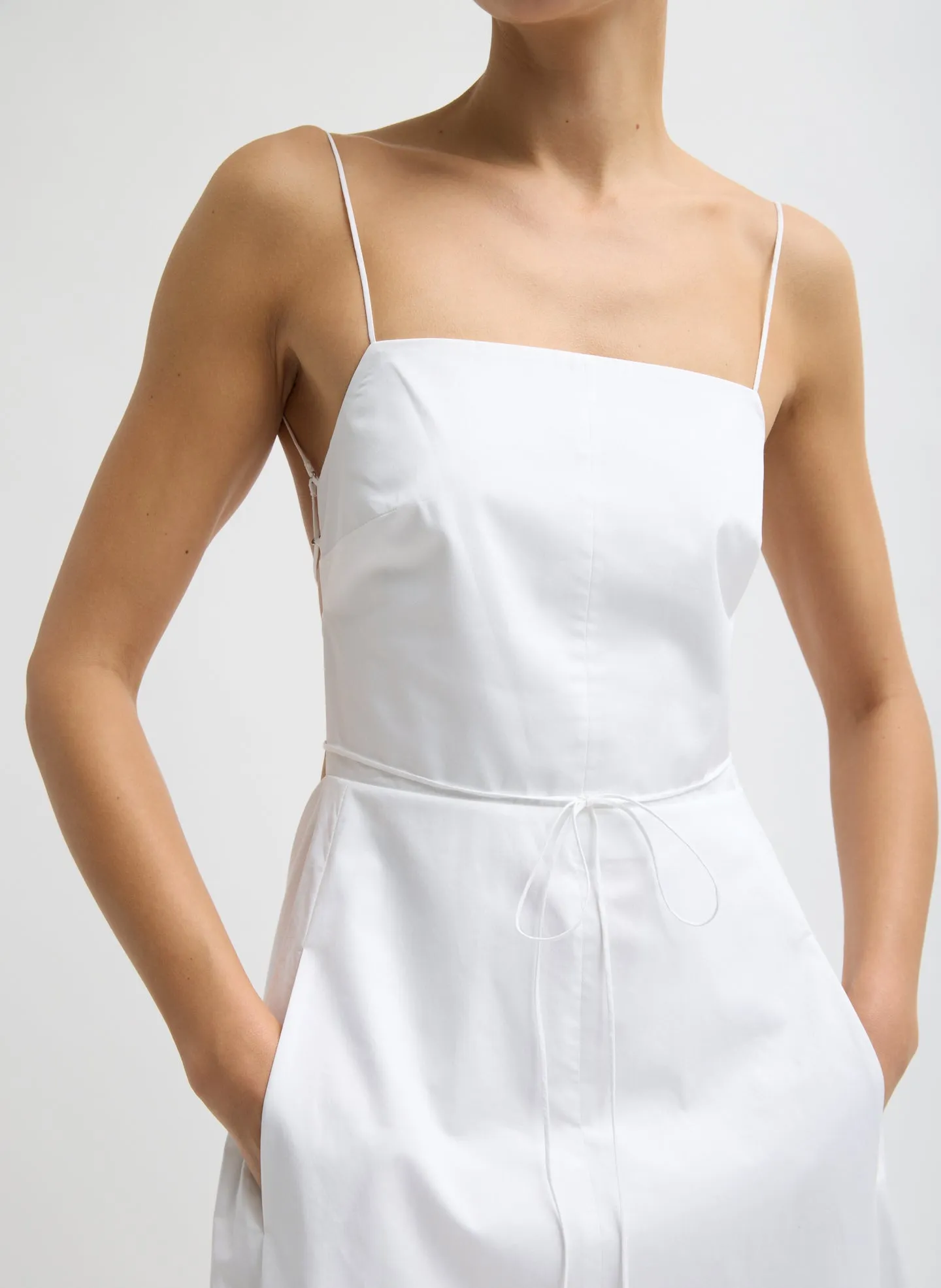 Eco Poplin Strappy Dress sold by Tibi product image thumbnail 5