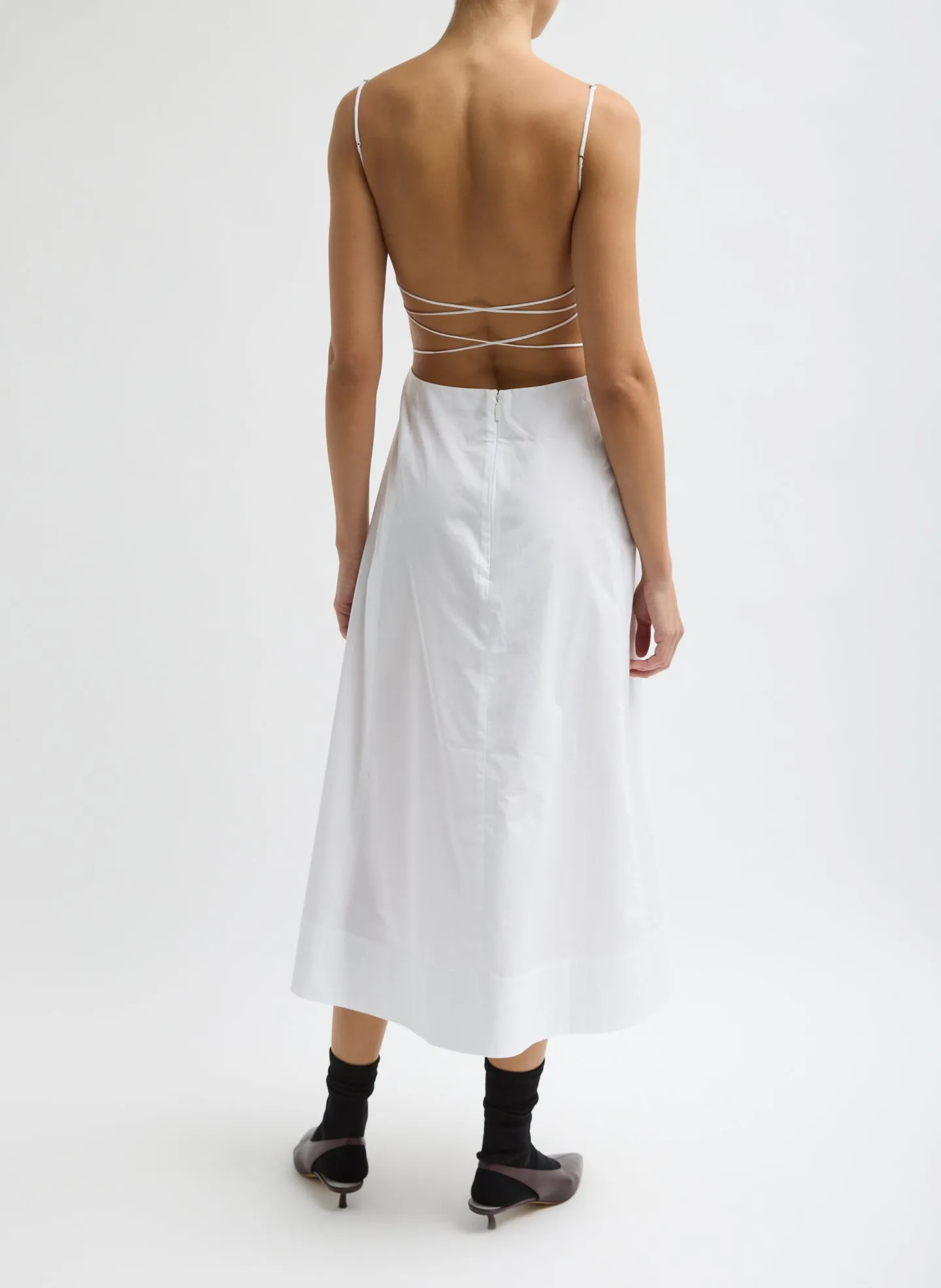 Eco Poplin Strappy Dress sold by Tibi product image thumbnail 4