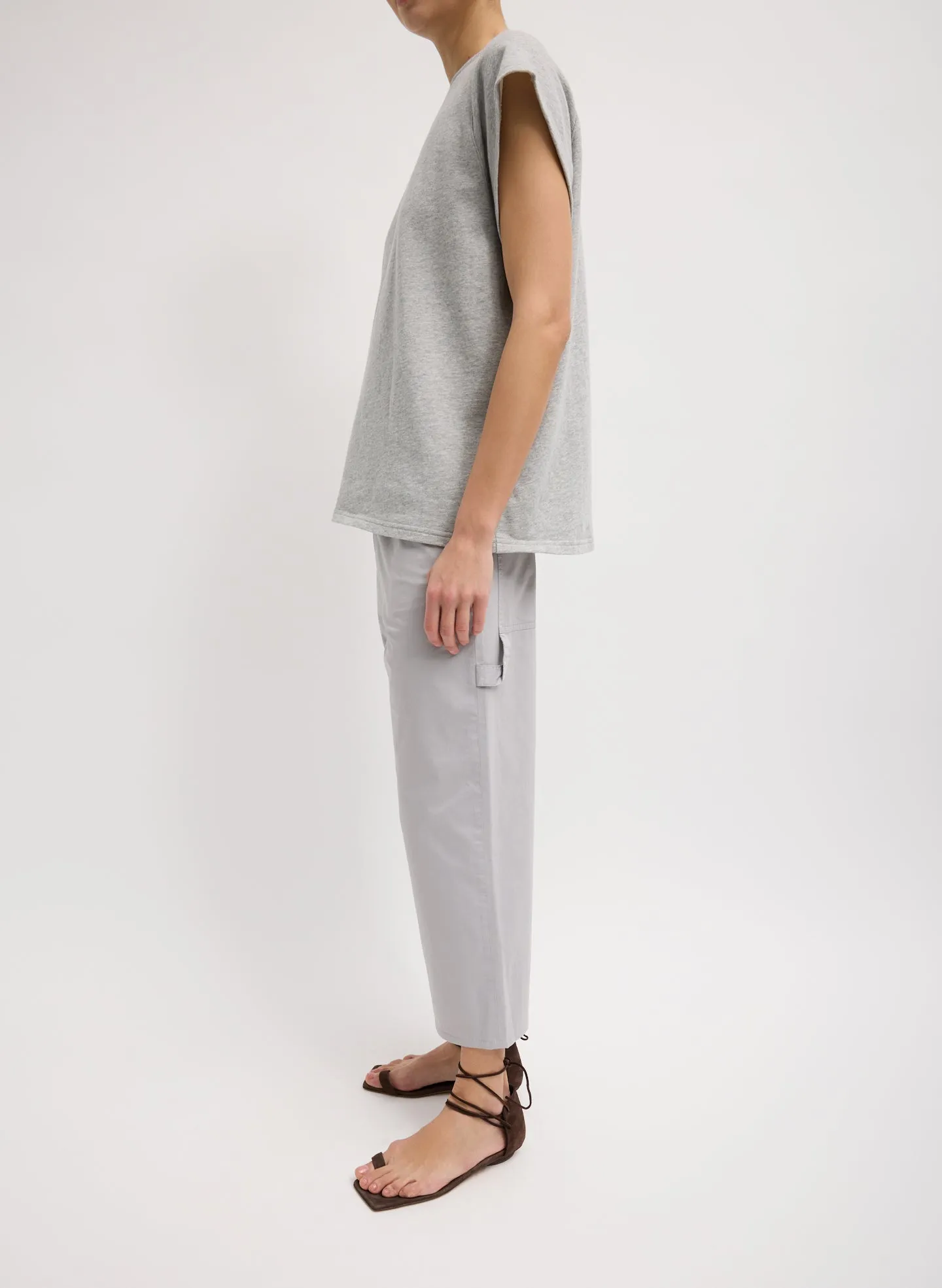 Garment Dyed Silky Cotton Cropped Slouchy Cargo Jean sold by Tibi product image thumbnail 4