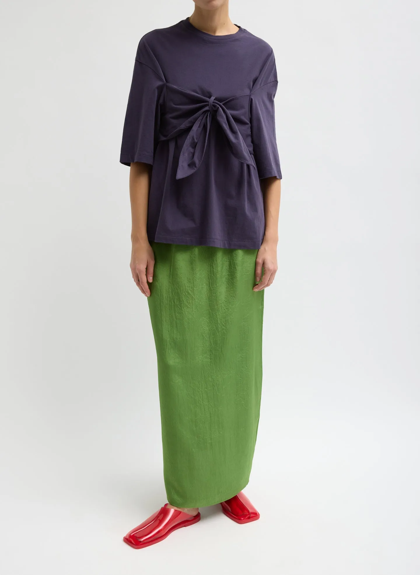 Summer Acetate Crinkle Maxi Slip Skirt sold by Tibi product image thumbnail 5