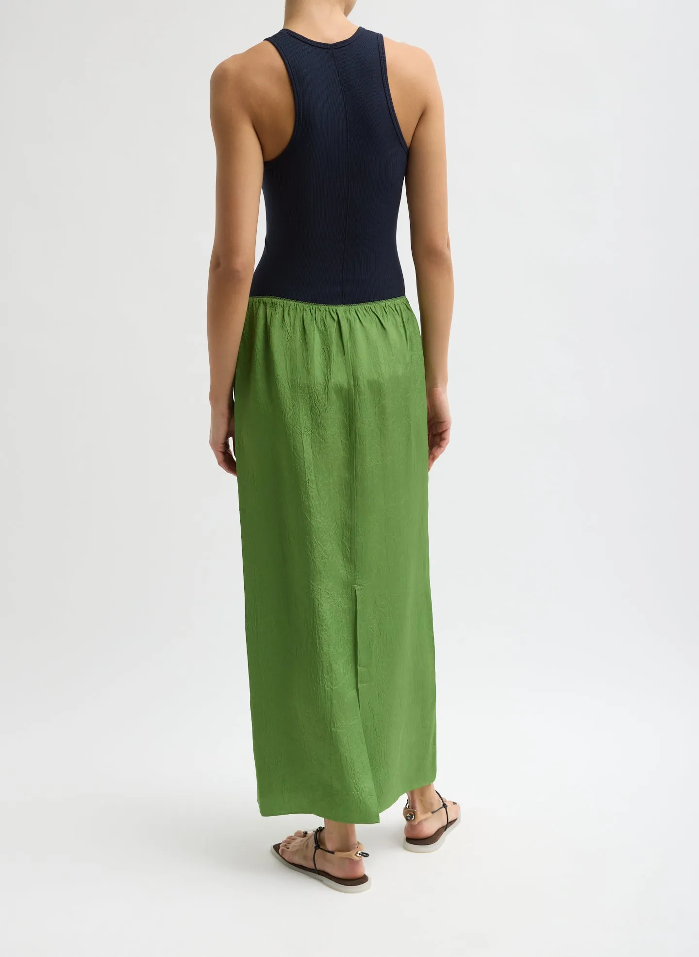 Summer Acetate Crinkle Maxi Slip Skirt sold by Tibi product image thumbnail 3