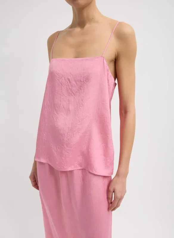 Summer Acetate Crinkle Cami sold by Tibi