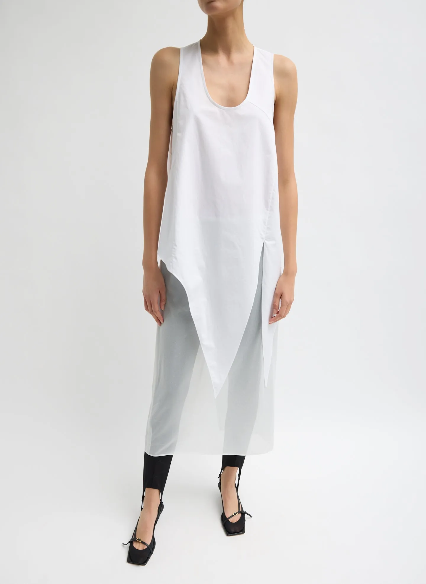 Eco Poplin Tie Front Top sold by Tibi product image thumbnail 3