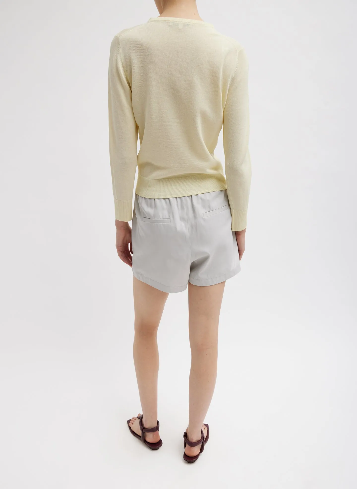 Drapey Suiting Pull On Short sold by Tibi product image thumbnail 5