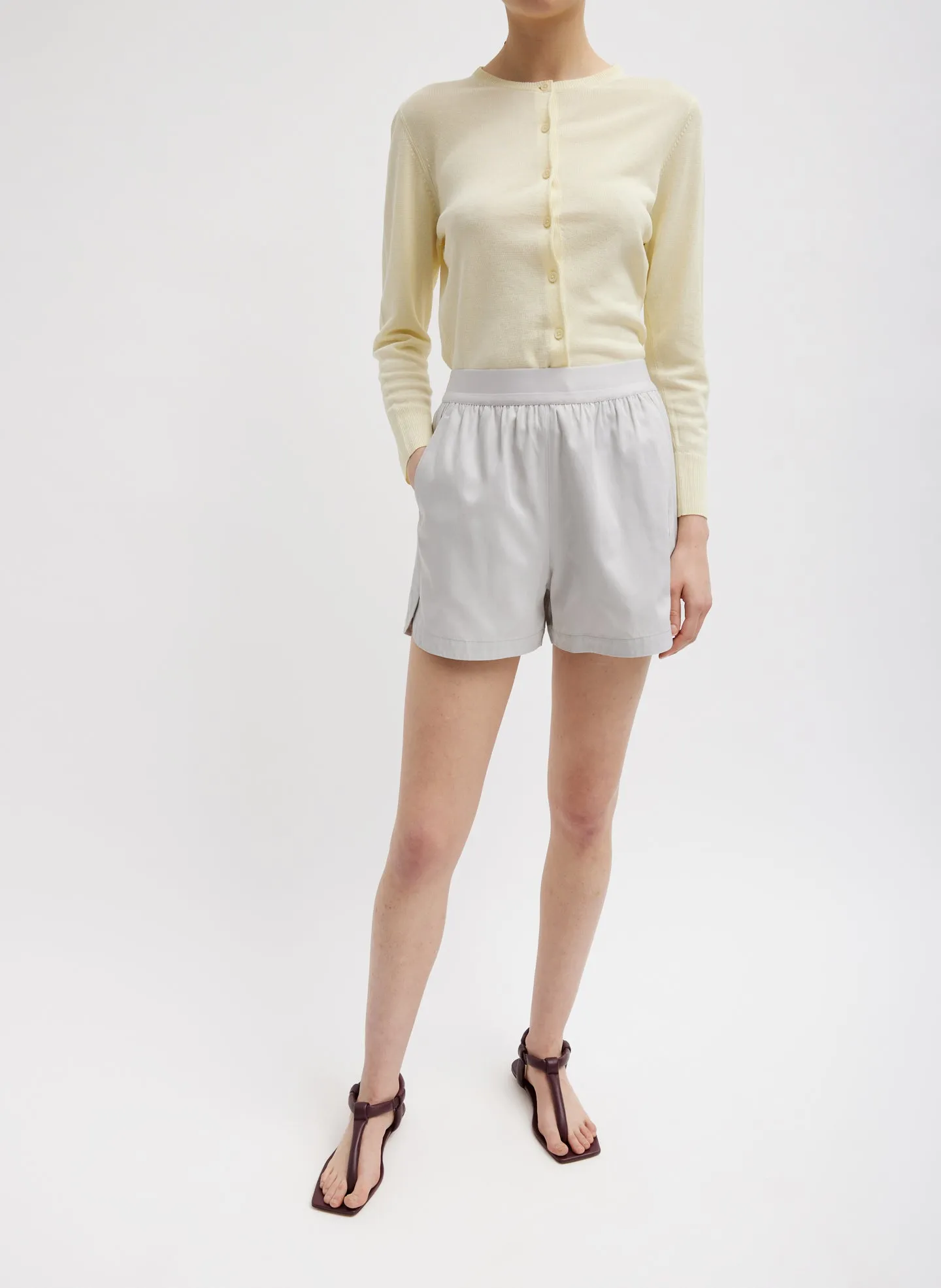 Drapey Suiting Pull On Short sold by Tibi product image thumbnail 4