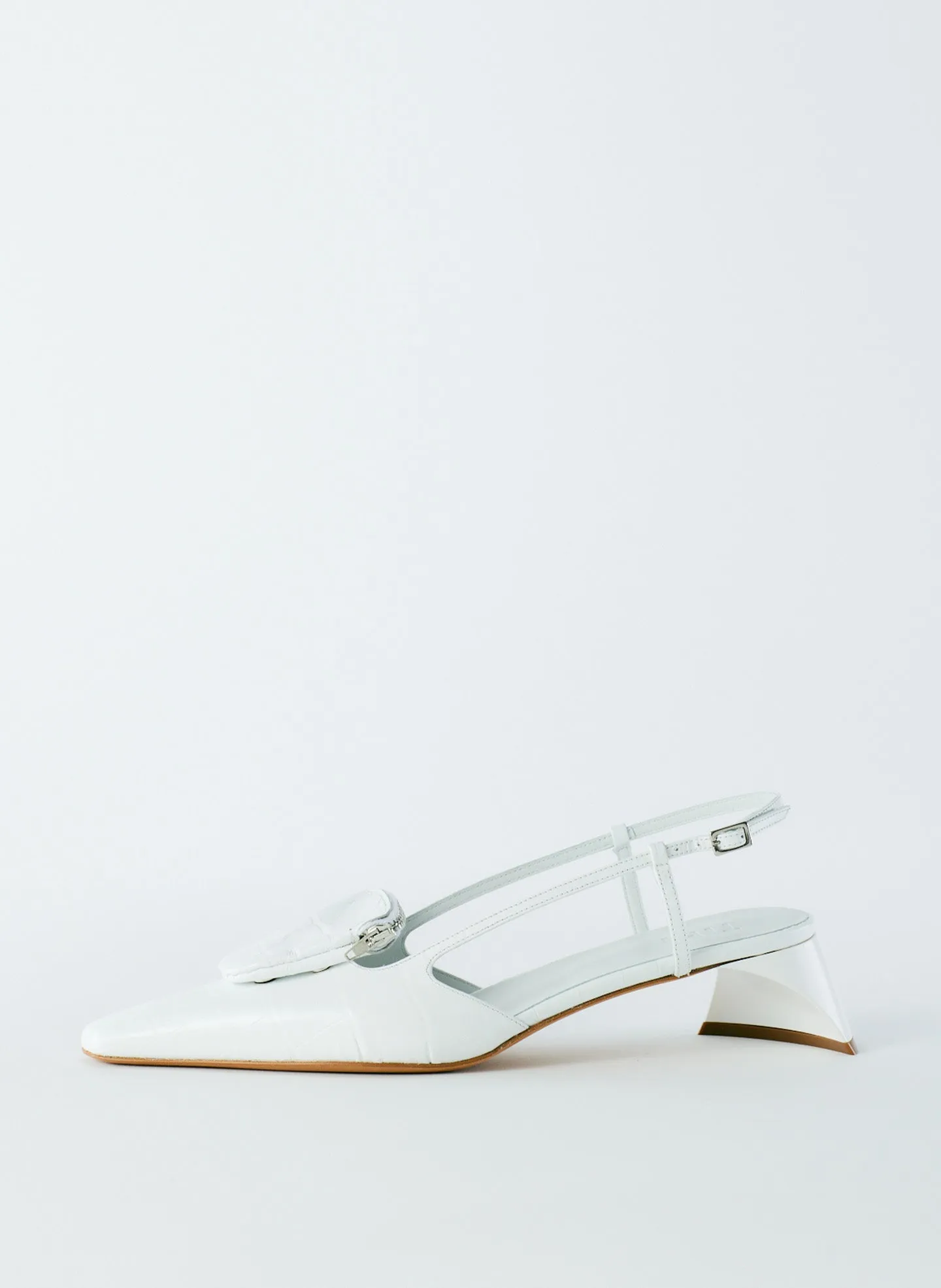 Croc Print Victor Slingback sold by Tibi