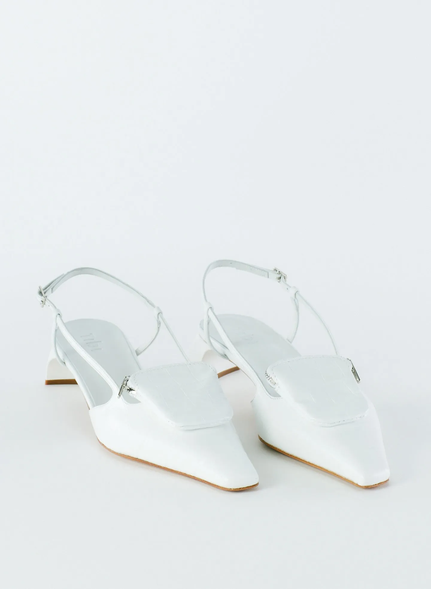 Croc Print Victor Slingback sold by Tibi product image thumbnail 3