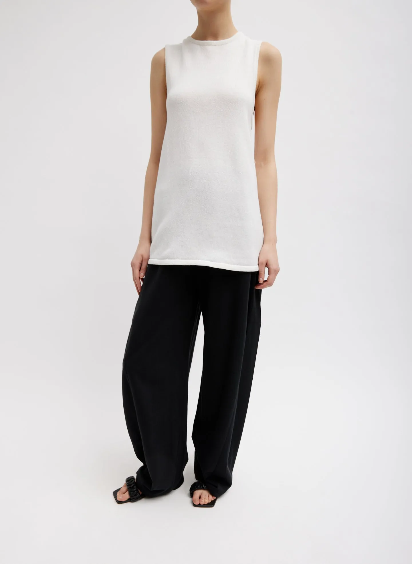 Cotton Criss Cross Sleeveless Sweater sold by Tibi product image thumbnail 2