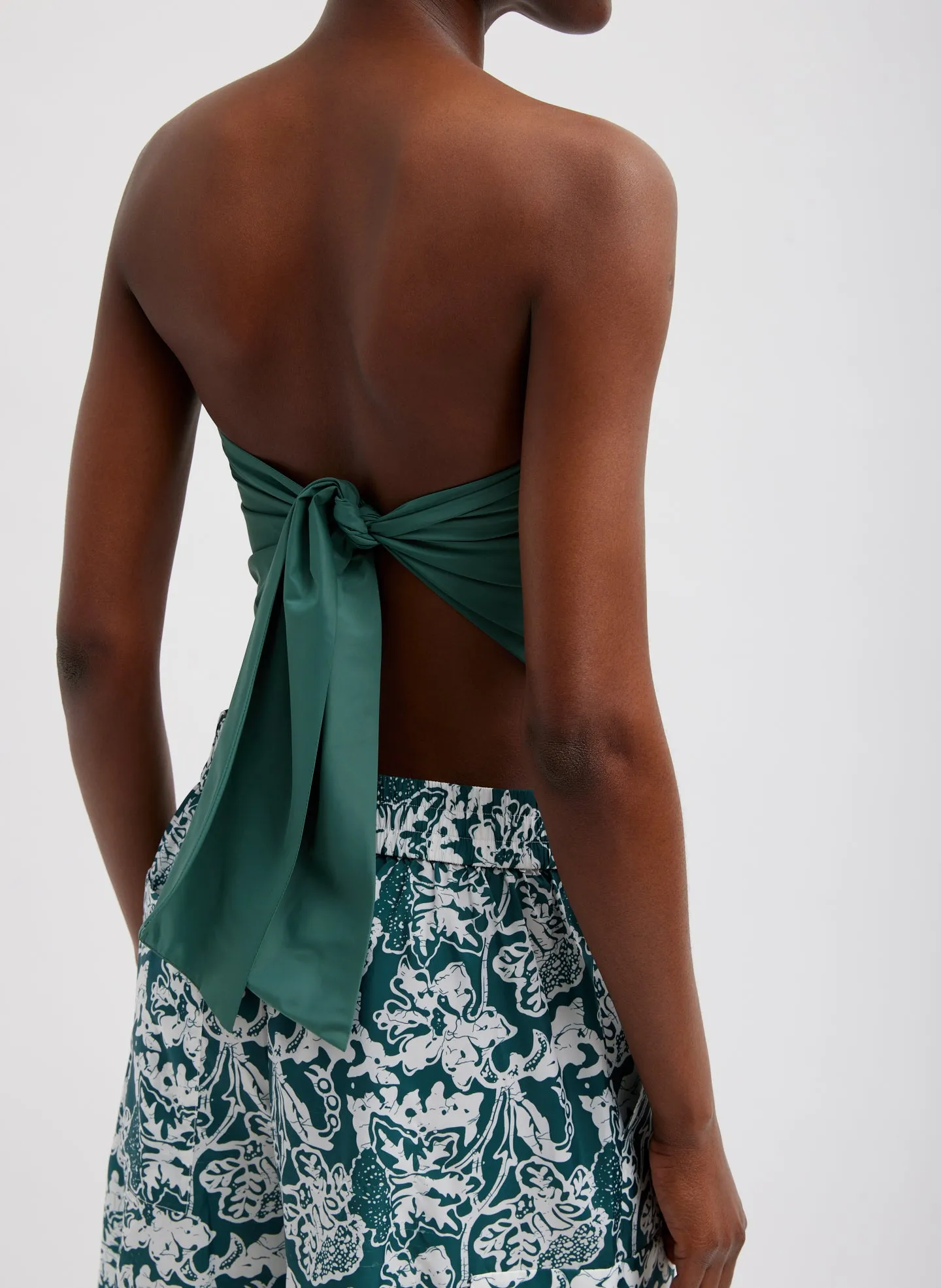 Italian Sporty Nylon Strapless Bandeau sold by Tibi product image thumbnail 2