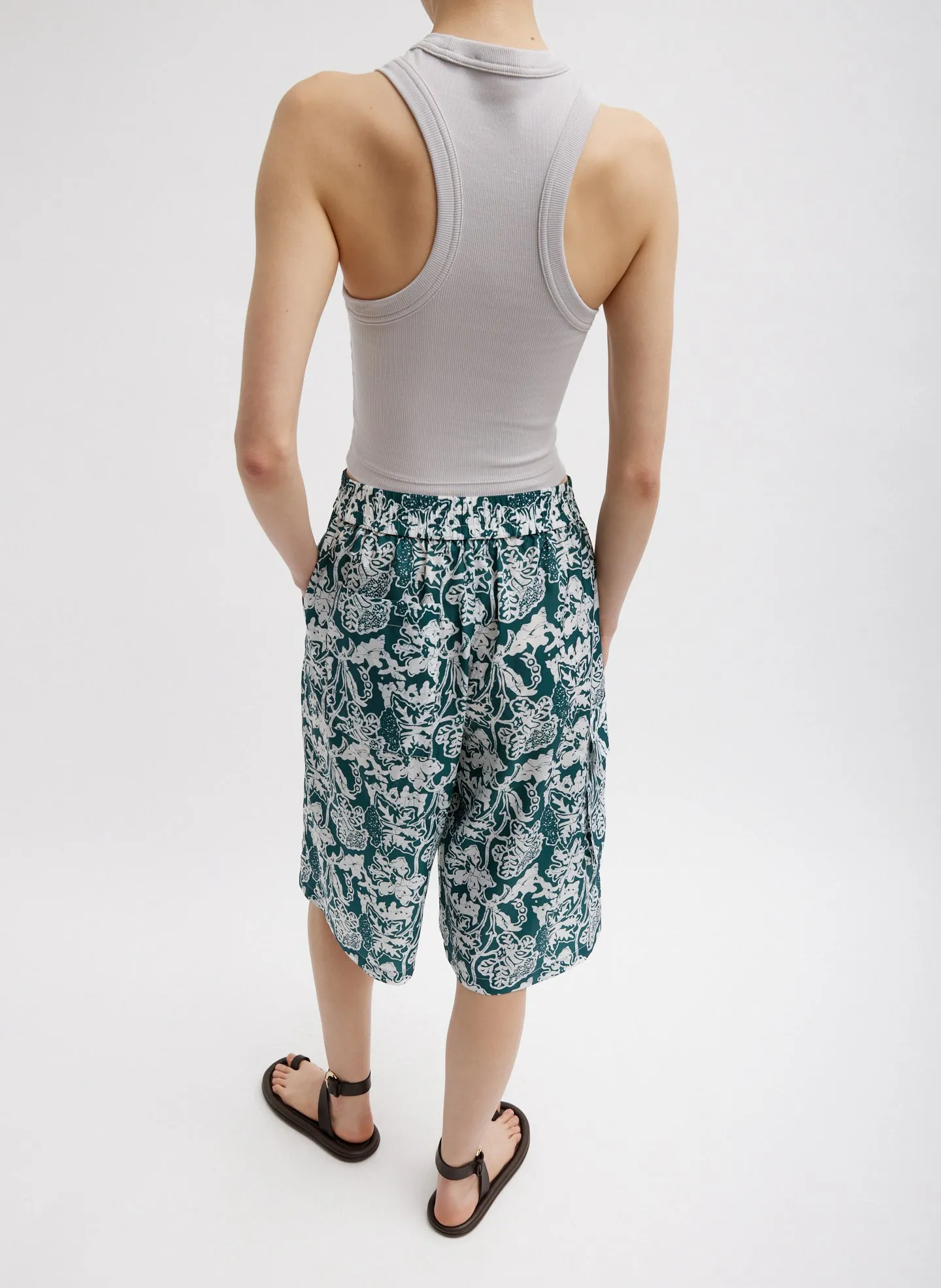 Ribbed T-Shirt Cropped Tank sold by Tibi product image thumbnail 4