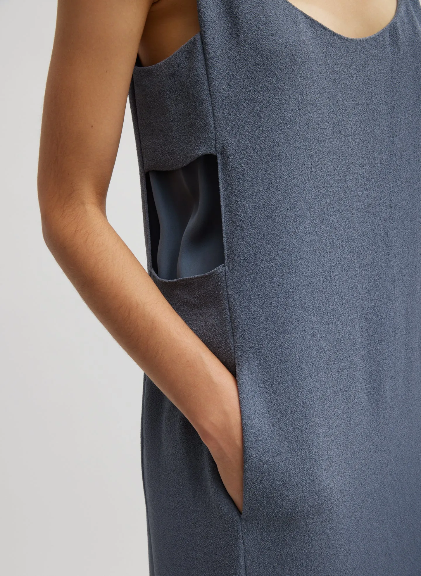 Pebble Sable Paneled Tank Dress sold by Tibi product image thumbnail 5