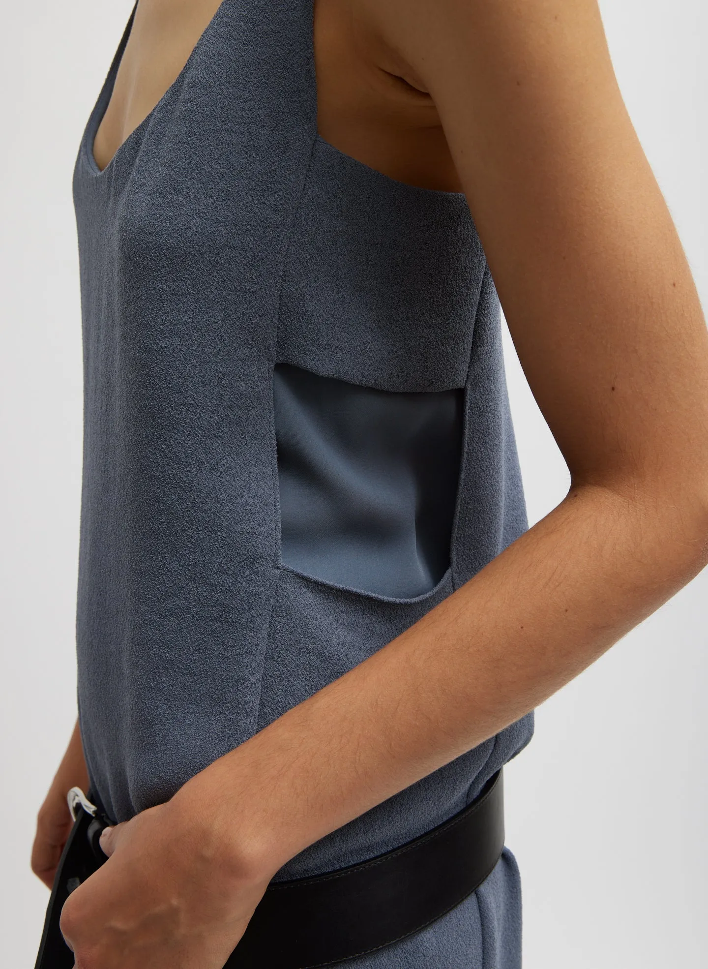 Pebble Sable Paneled Tank Dress sold by Tibi product image thumbnail 3