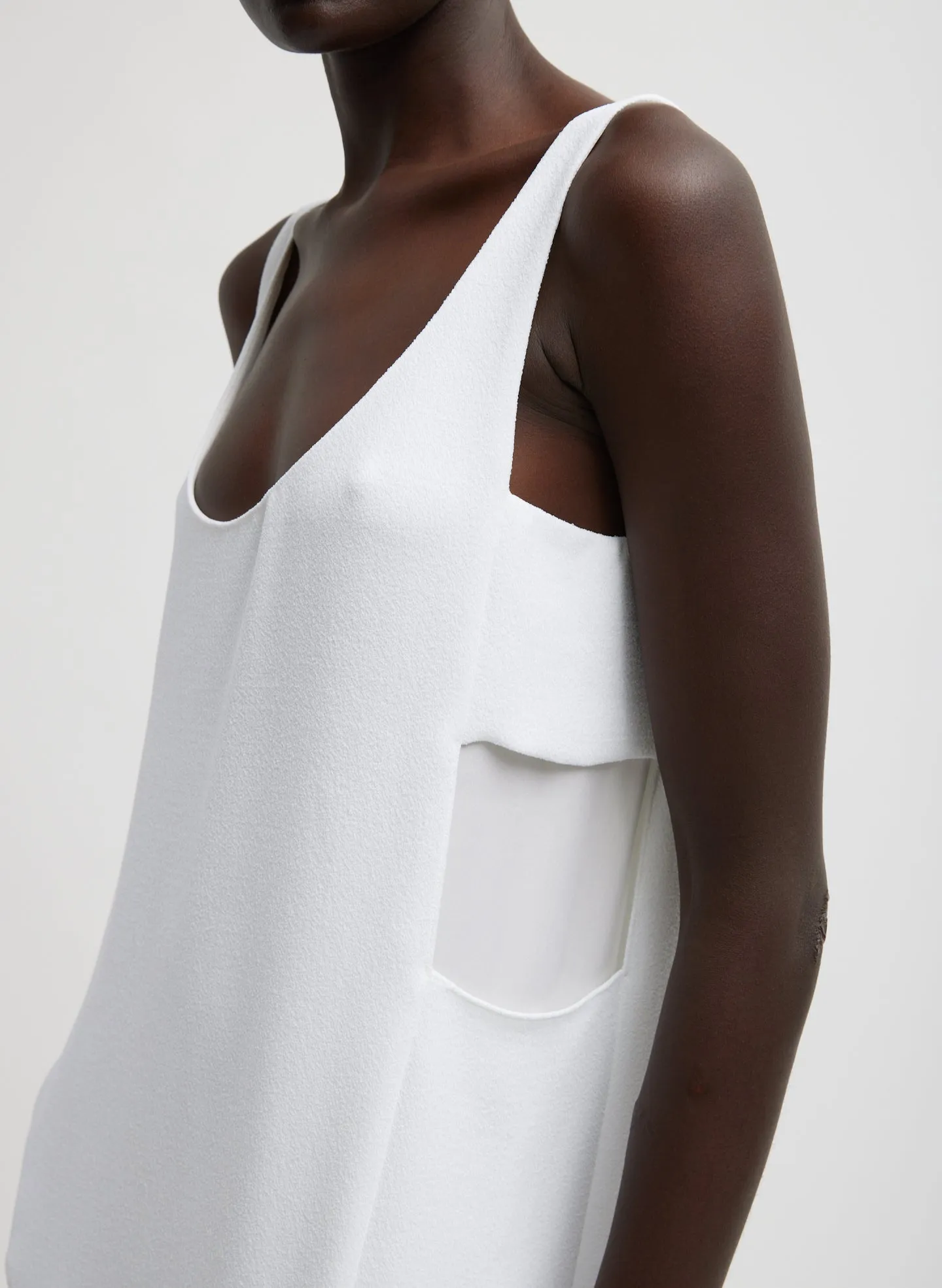 Pebble Sable Paneled Tank Dress sold by Tibi product image thumbnail 4