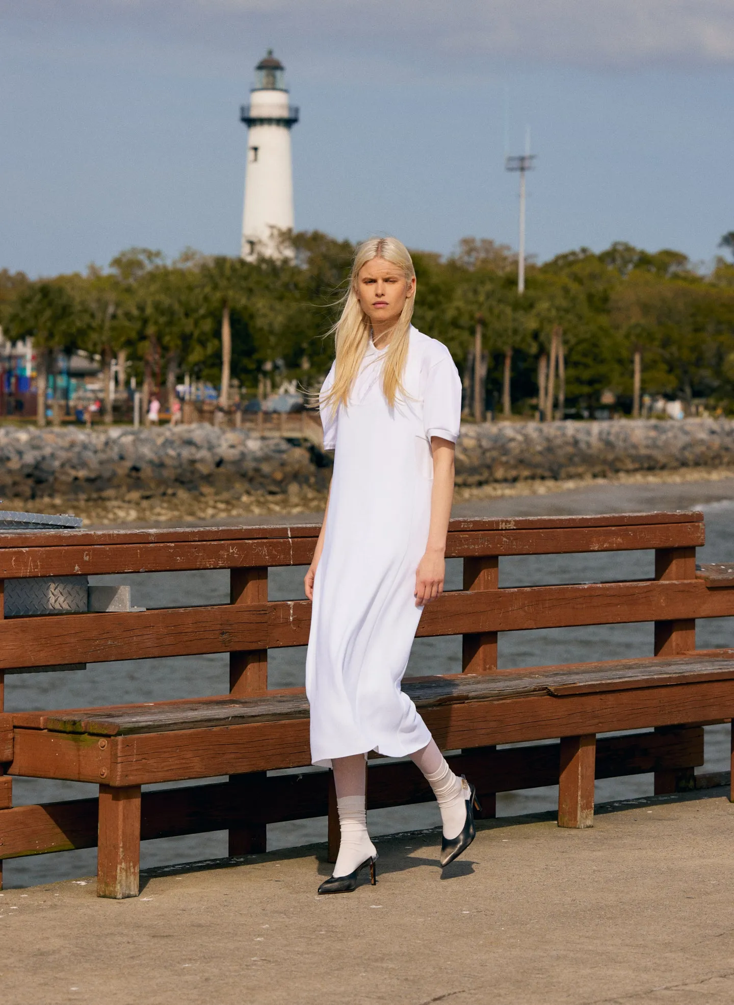 Pebble Sable Paneled Tank Dress sold by Tibi product image thumbnail 2