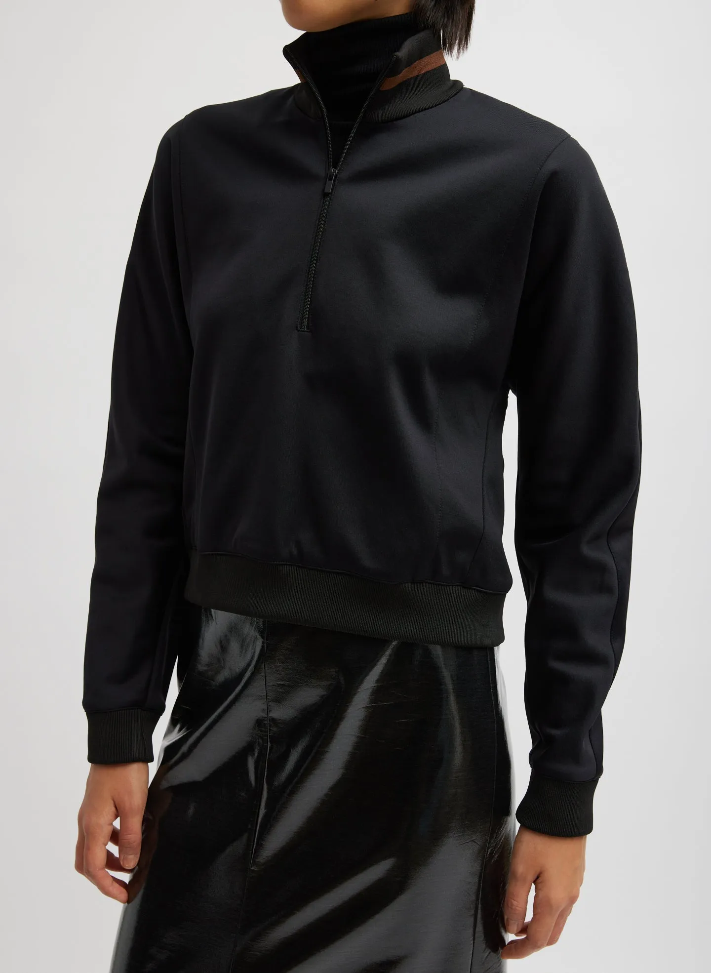 Active Knit Cropped Sweatshirt sold by Tibi product image thumbnail 5