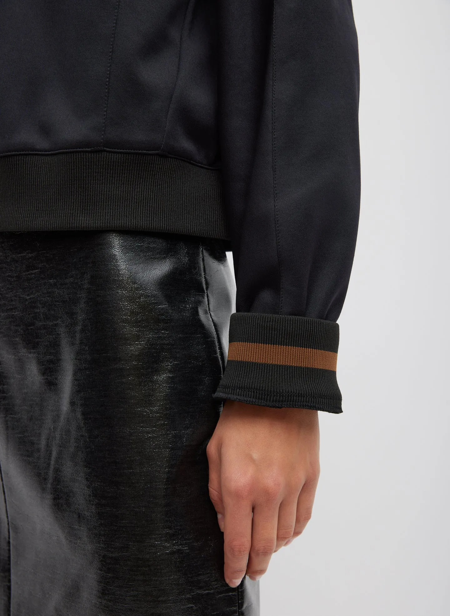 Active Knit Cropped Sweatshirt sold by Tibi product image thumbnail 4