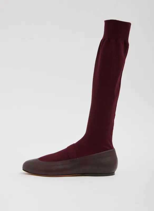 Borg Sock Shoe - Tall made by Tibi