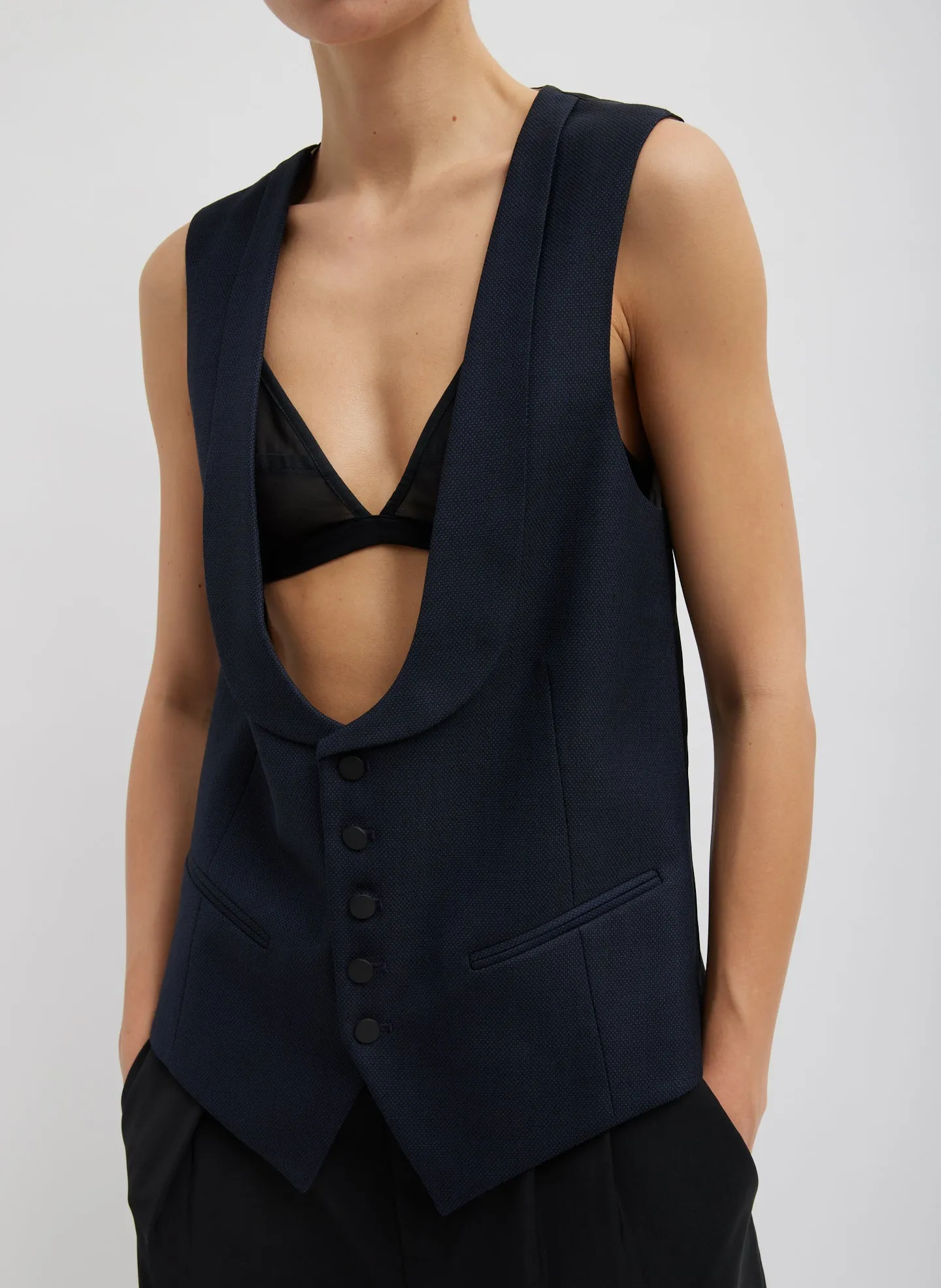 Birdseye Vest sold by Tibi product image thumbnail 4