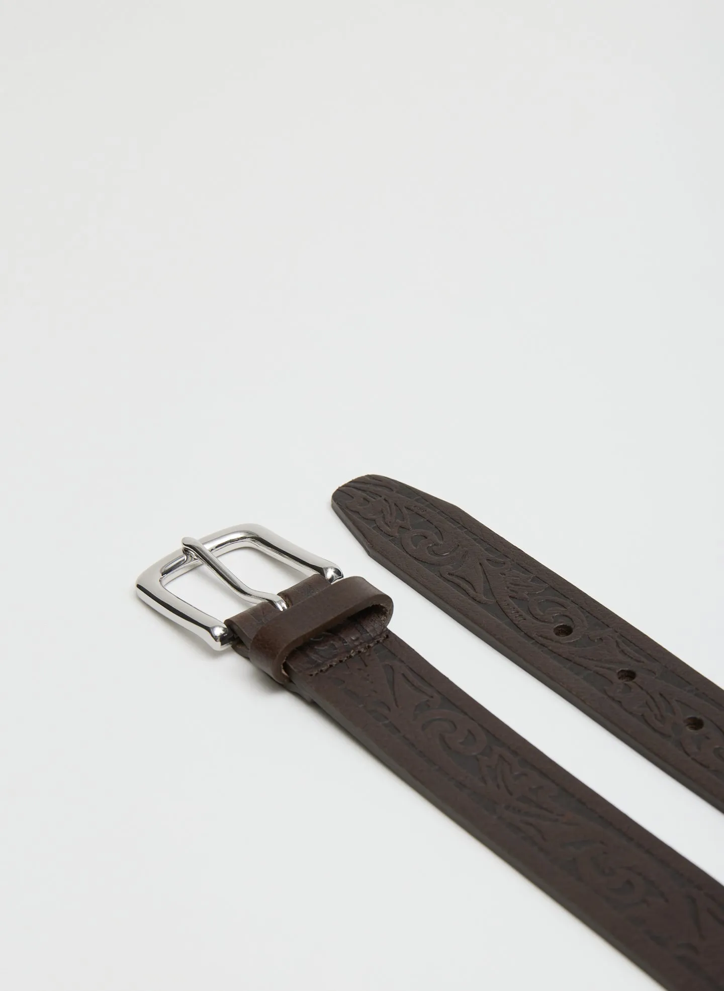 Classic Men's Tooled Leather Belt sold by Tibi product image thumbnail 2