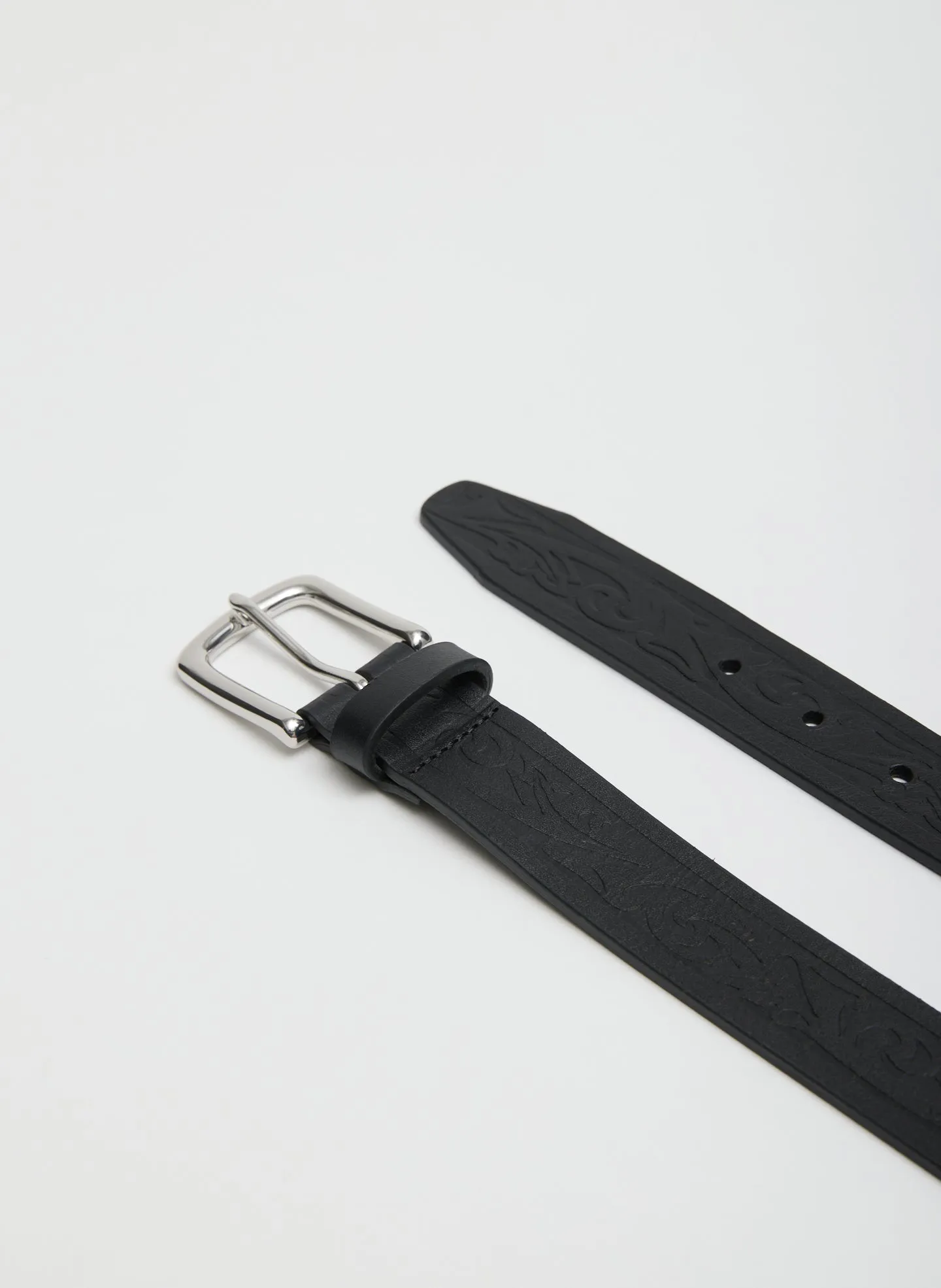 Classic Men's Tooled Leather Belt sold by Tibi product image thumbnail 2