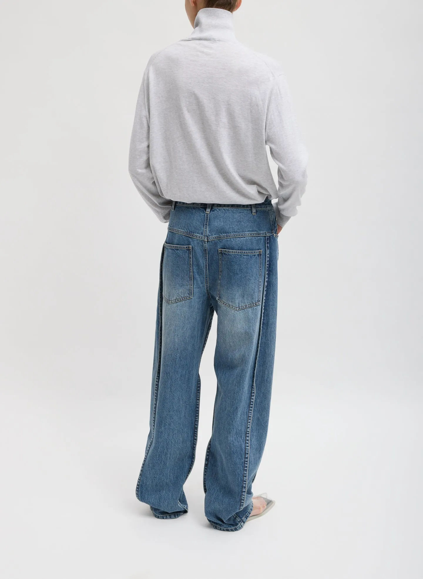 Spring Denim Tuck Jean sold by Tibi product image thumbnail 3