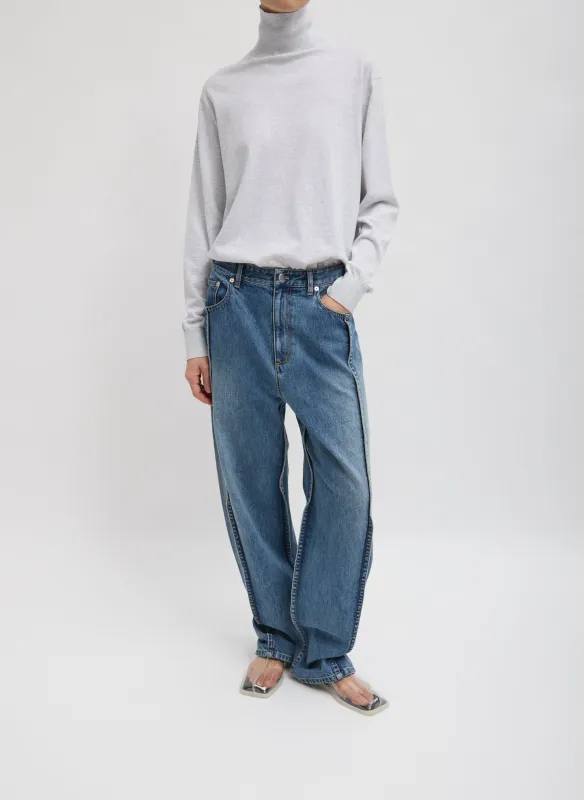 Spring Denim Tuck Jean sold by Tibi