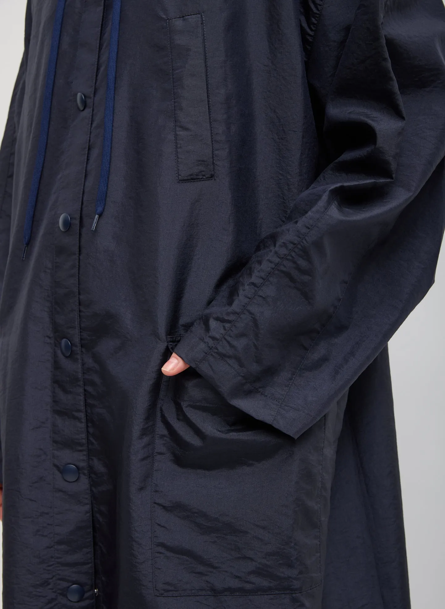 Crispy Nylon Hooded Coat sold by Tibi product image thumbnail 4
