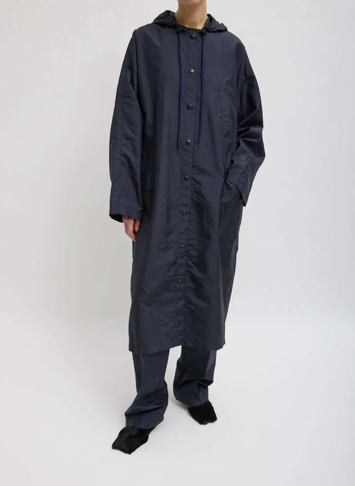 Crispy Nylon Hooded Coat sold by Tibi