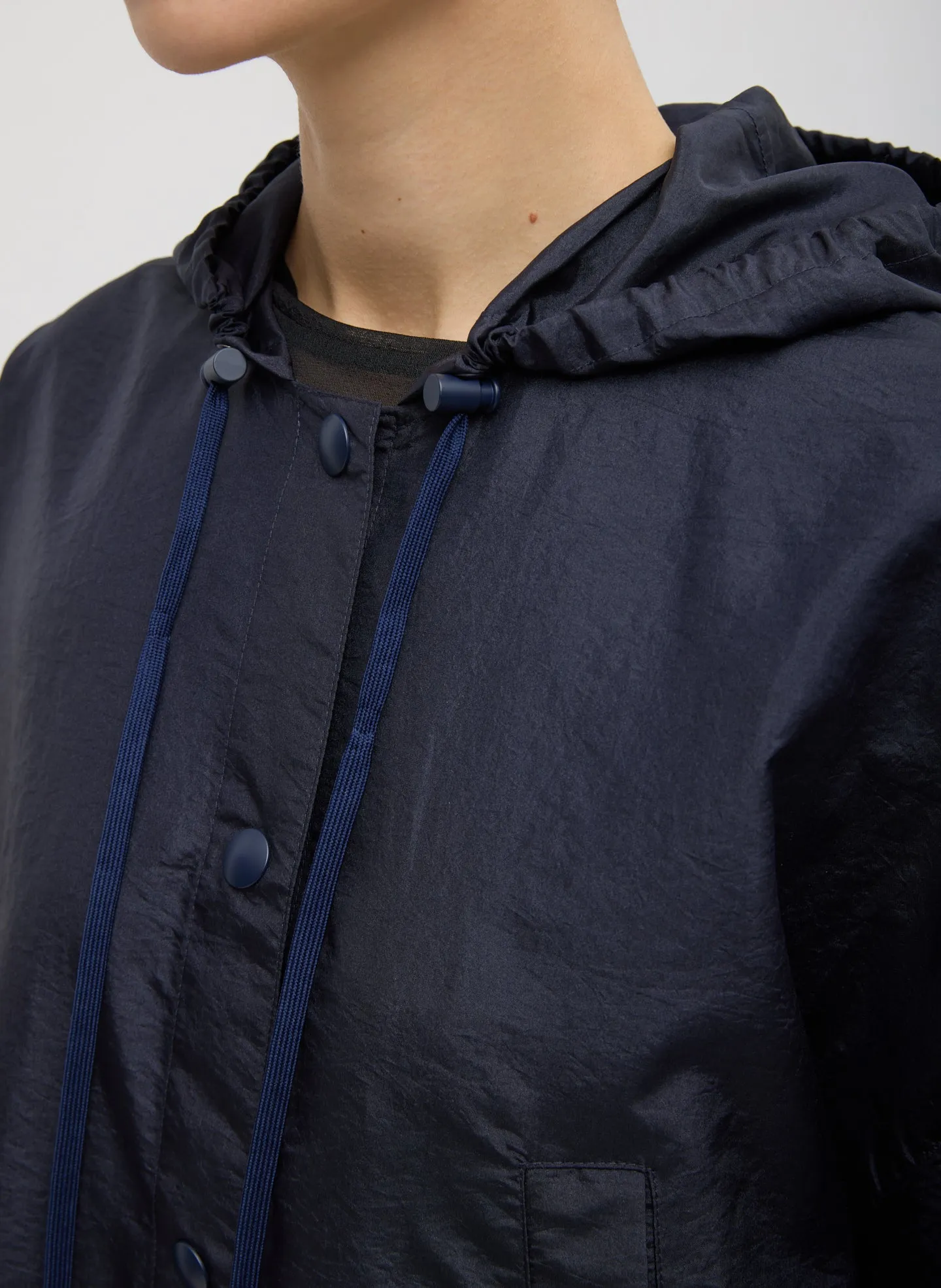 Crispy Nylon Hooded Coat sold by Tibi product image thumbnail 3