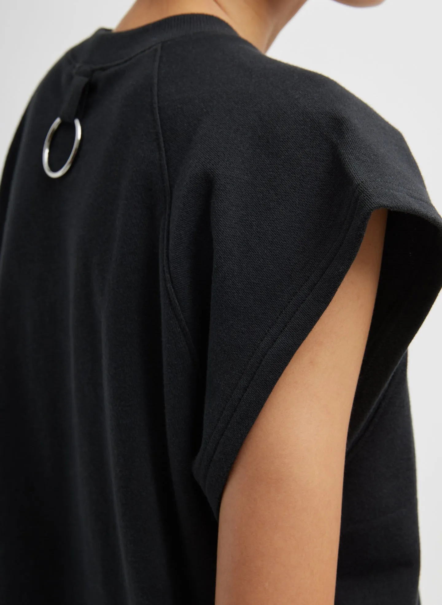 Light Weight Sweatshirting Sleeveless Easy Top sold by Tibi product image thumbnail 3