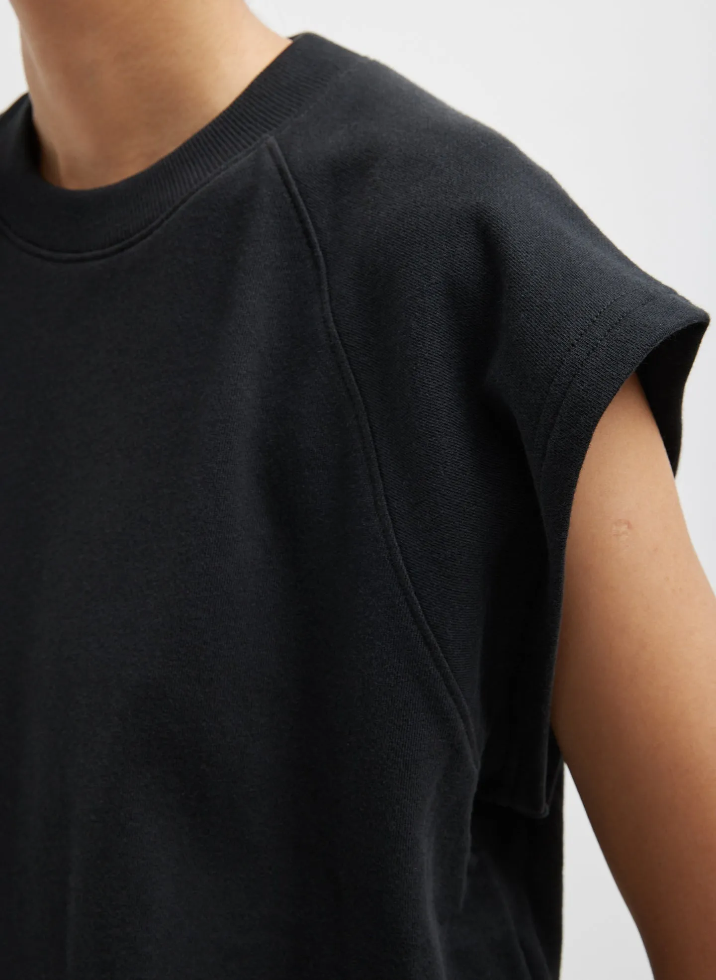 Light Weight Sweatshirting Sleeveless Easy Top sold by Tibi product image thumbnail 2